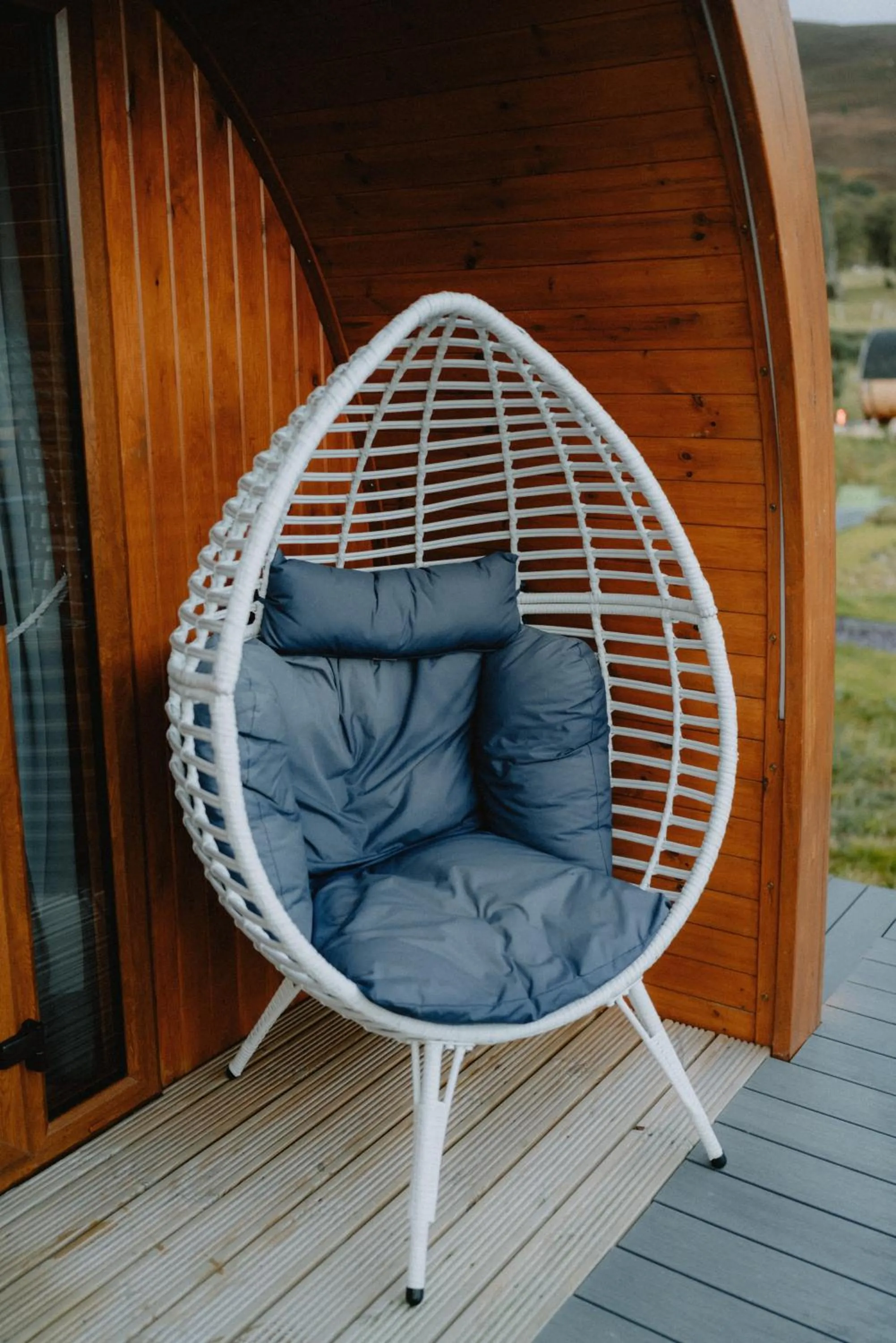 Seating area in North Coast 500 Pods - Brora