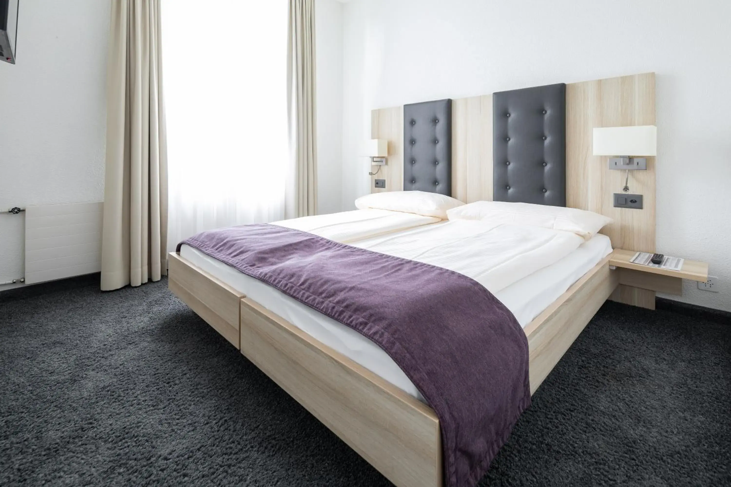 Standard Double Room with Air Conditioning in Hotel Lötschberg Standard Double Room with Air Conditioning in Hotel Lötschberg