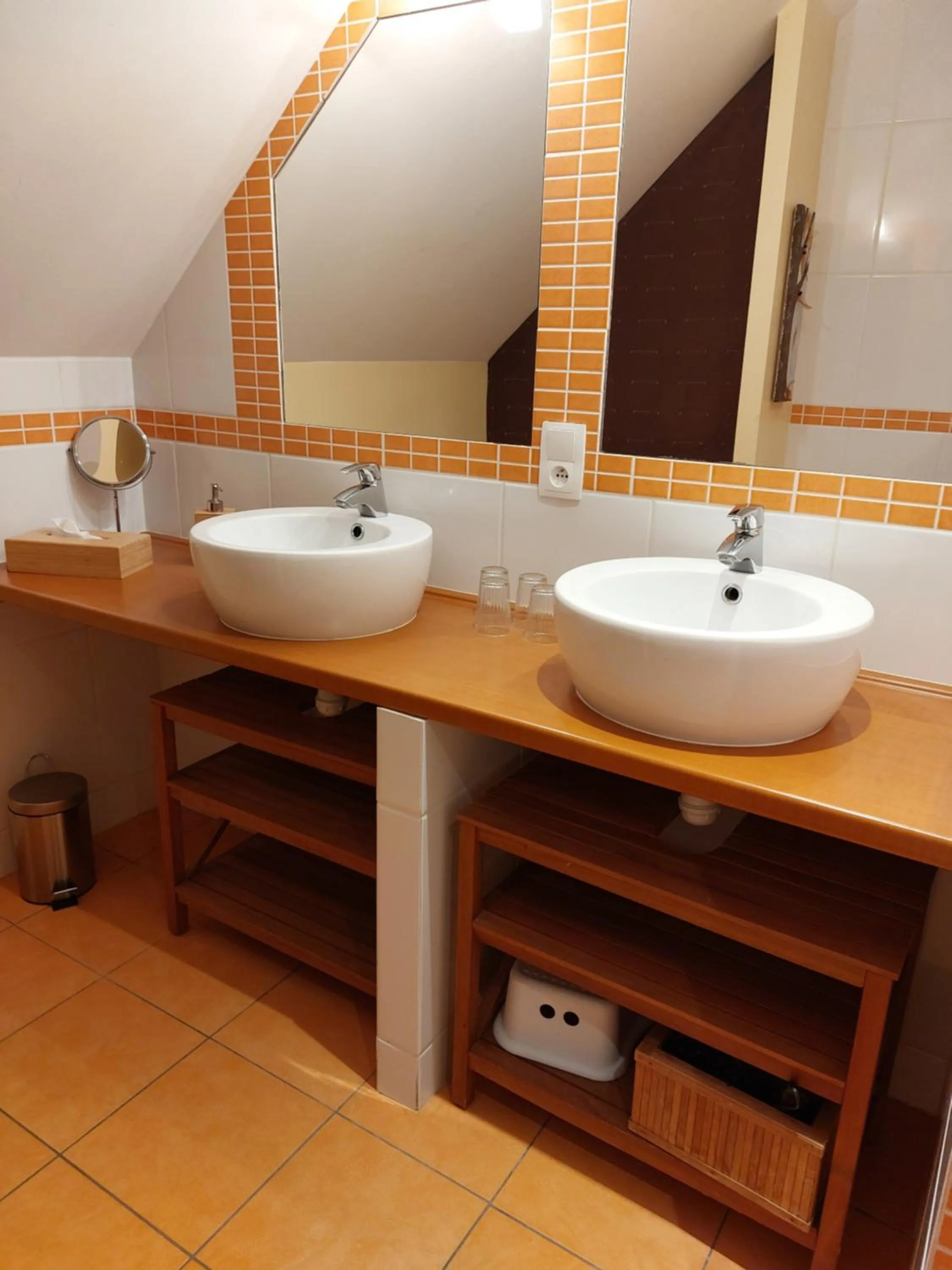 Bathroom in Traînefeuilles - Chambres d'hôtes proche Zoo de Beauval