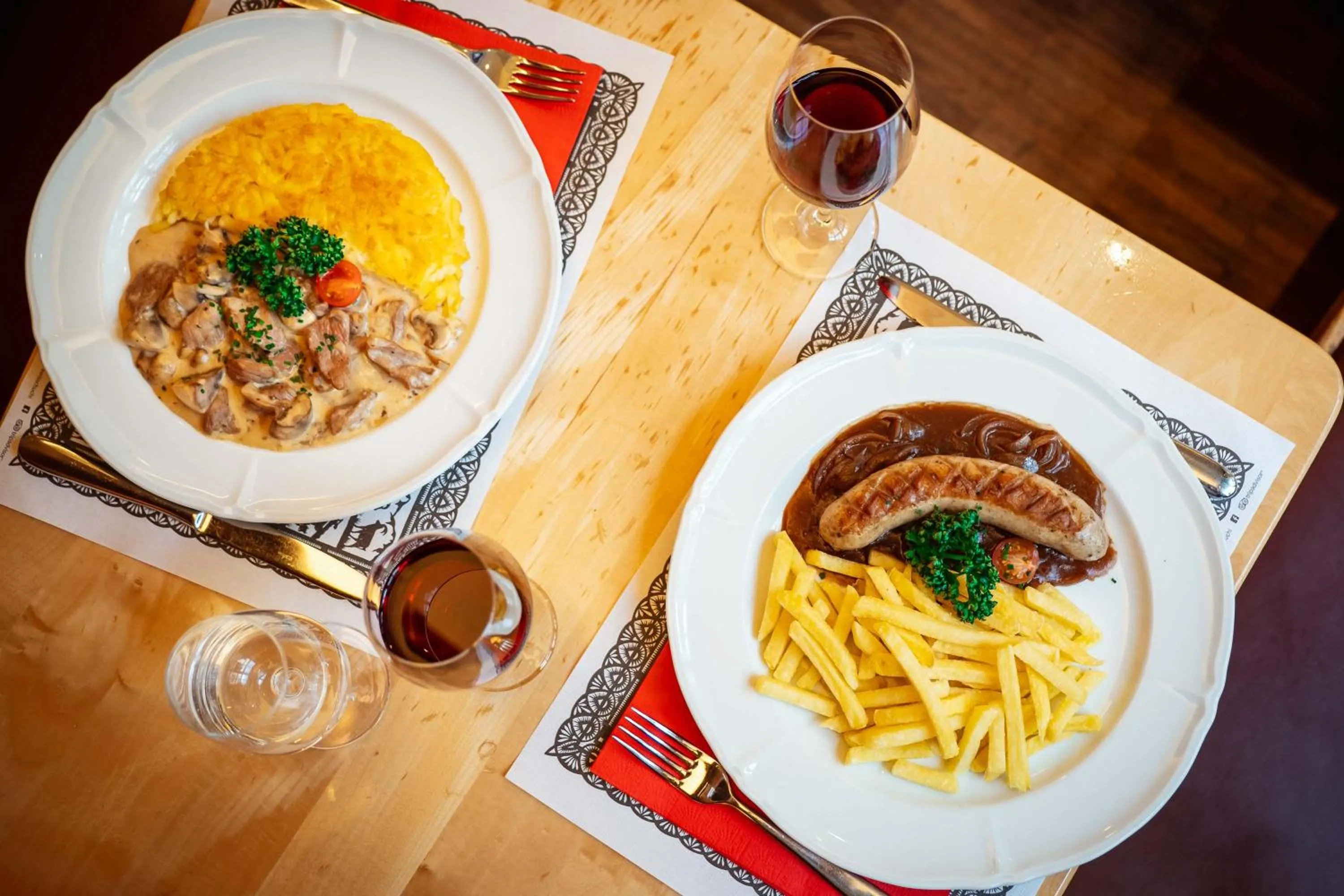 Food and drinks in Hotel Adler Zürich