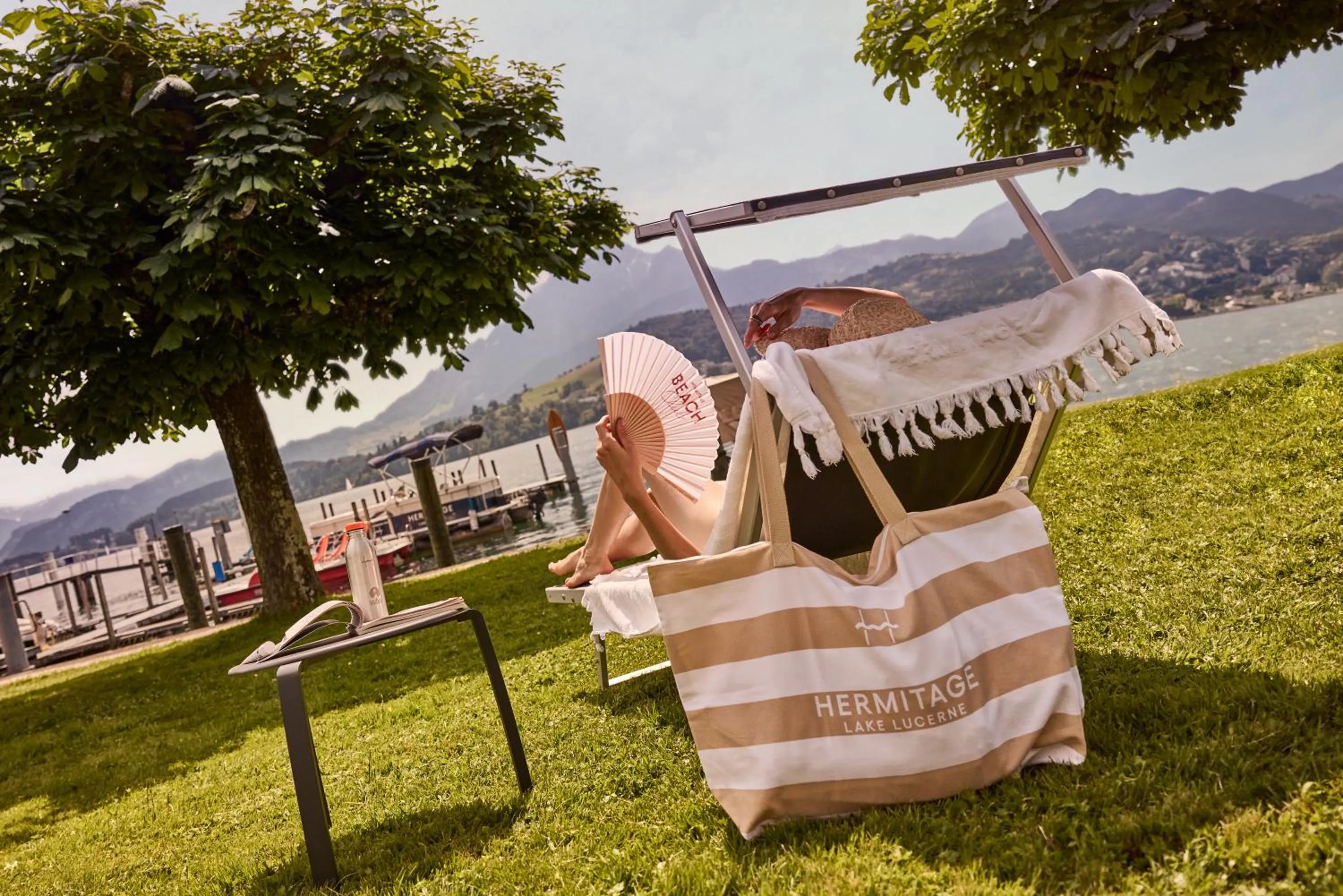 Garden in HERMITAGE Lake Lucerne - Beach Club & Lifestyle Hotel