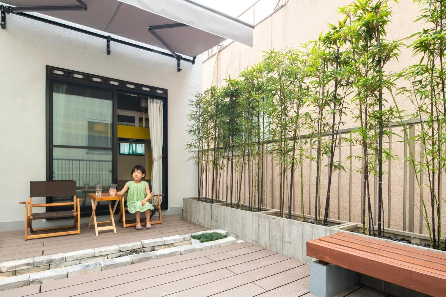 Balcony/Terrace in Room Inn Shanghai 横浜中華街 Room1-ABC
