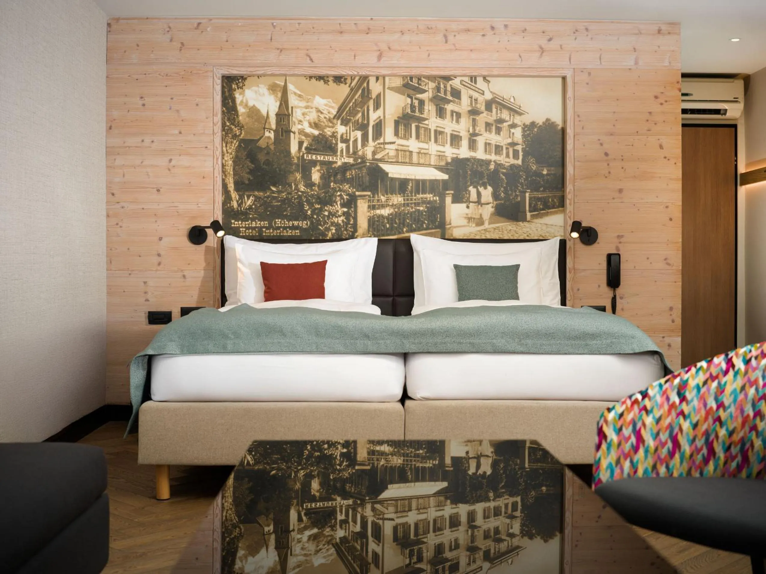 Bed in Hotel Interlaken