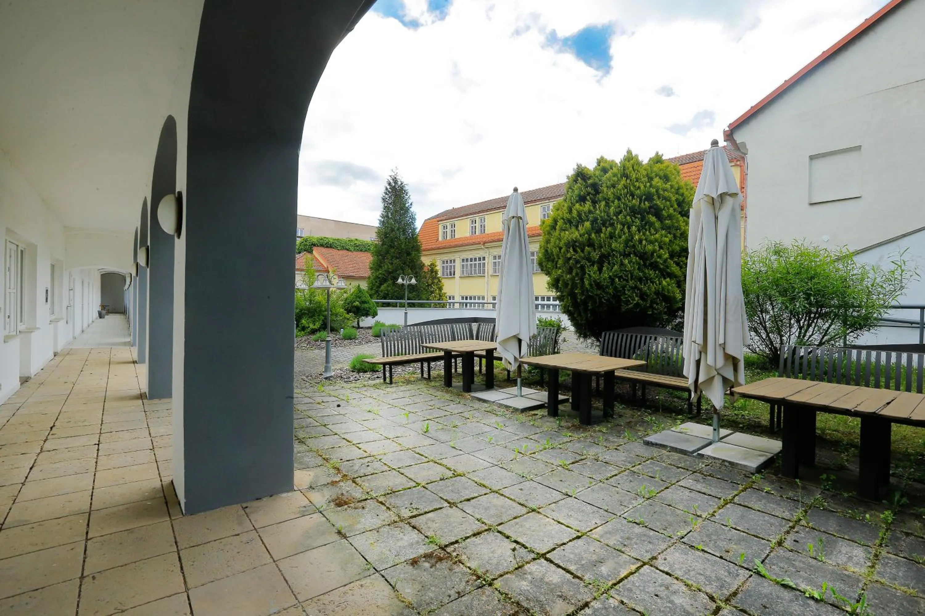 Patio in Hotel Magnolia