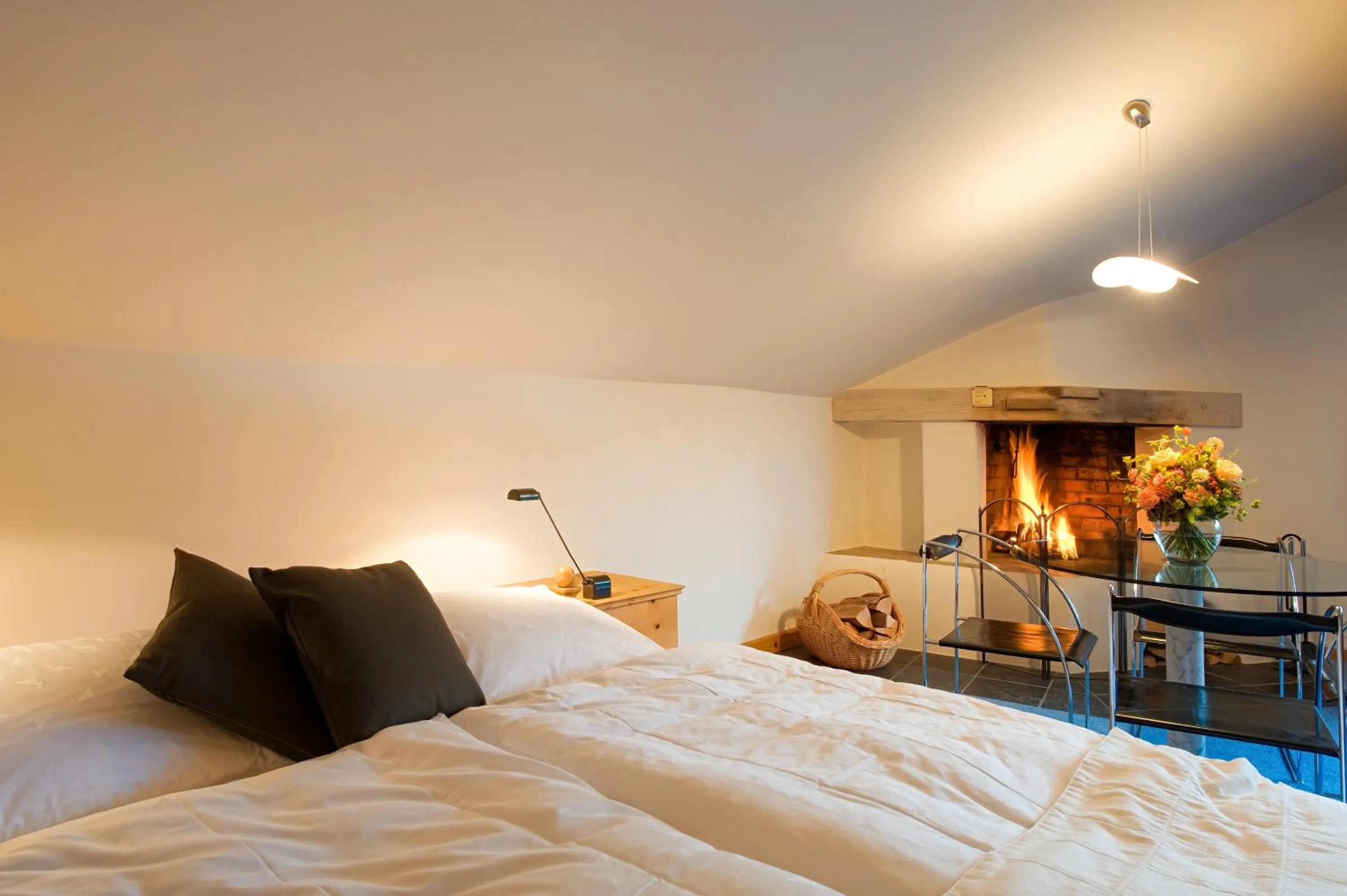 Photo of the whole room, Bed in Albana Hotel Silvaplana