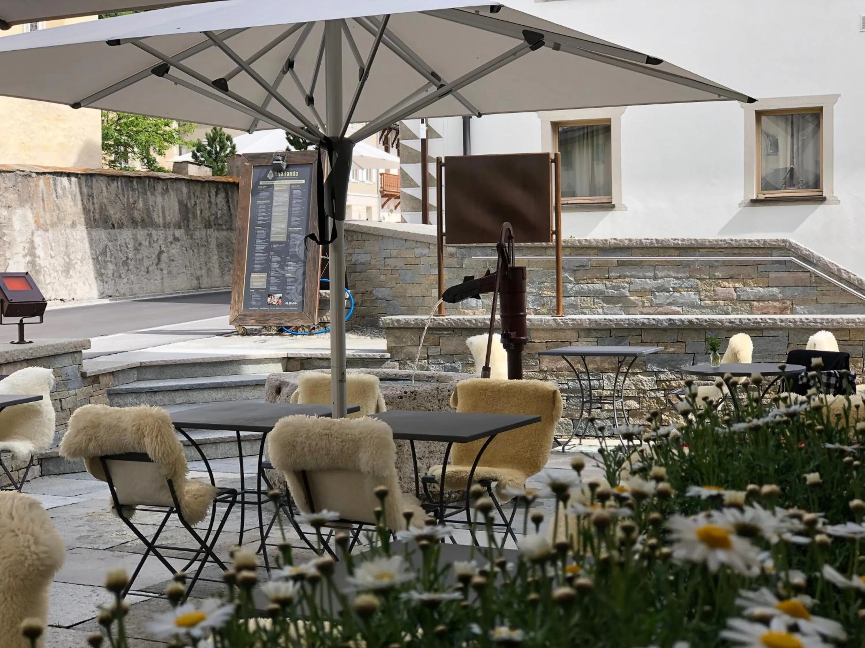 Property logo or sign in Albana Hotel Silvaplana