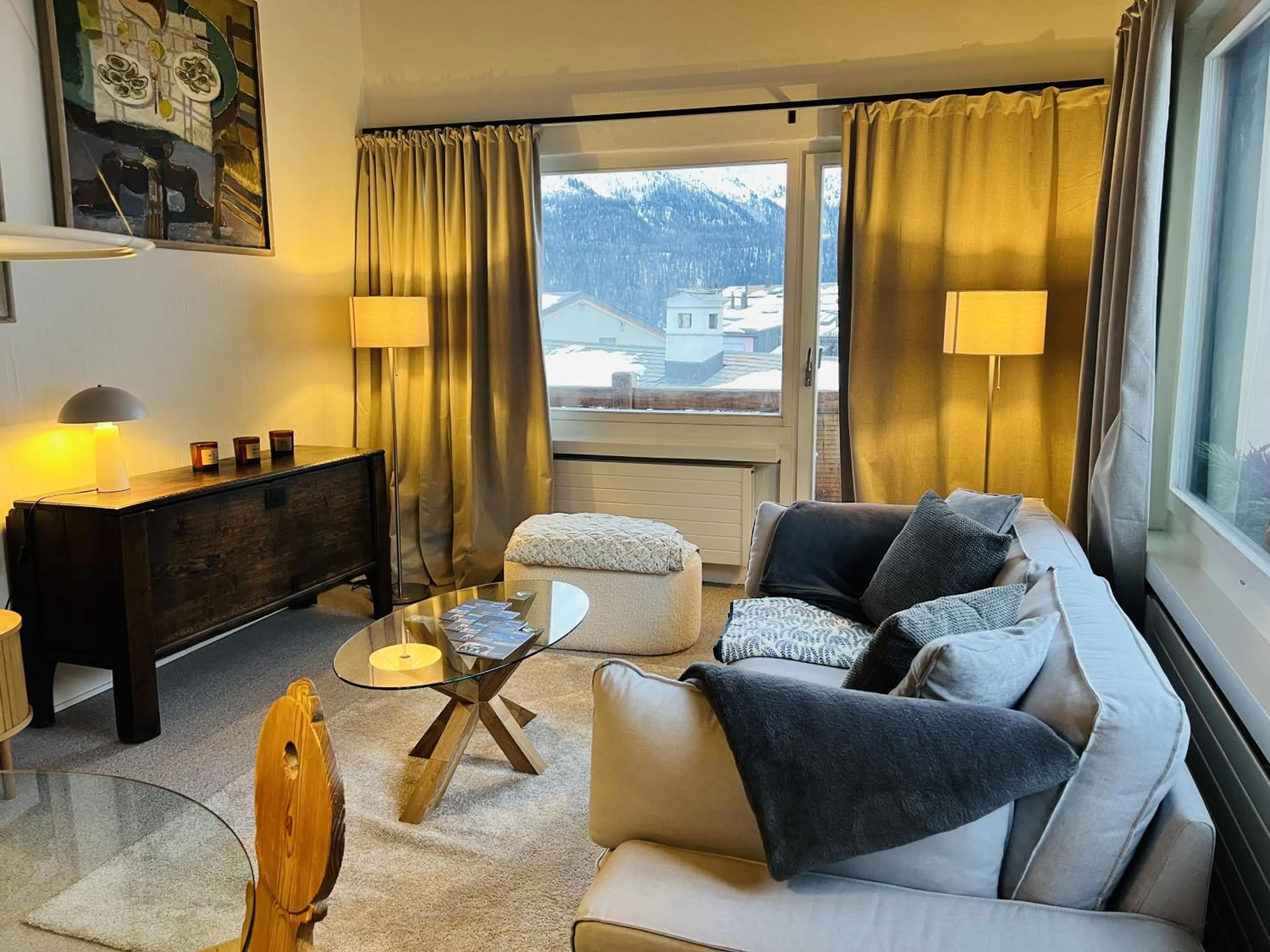 Living room in Albana Hotel Silvaplana