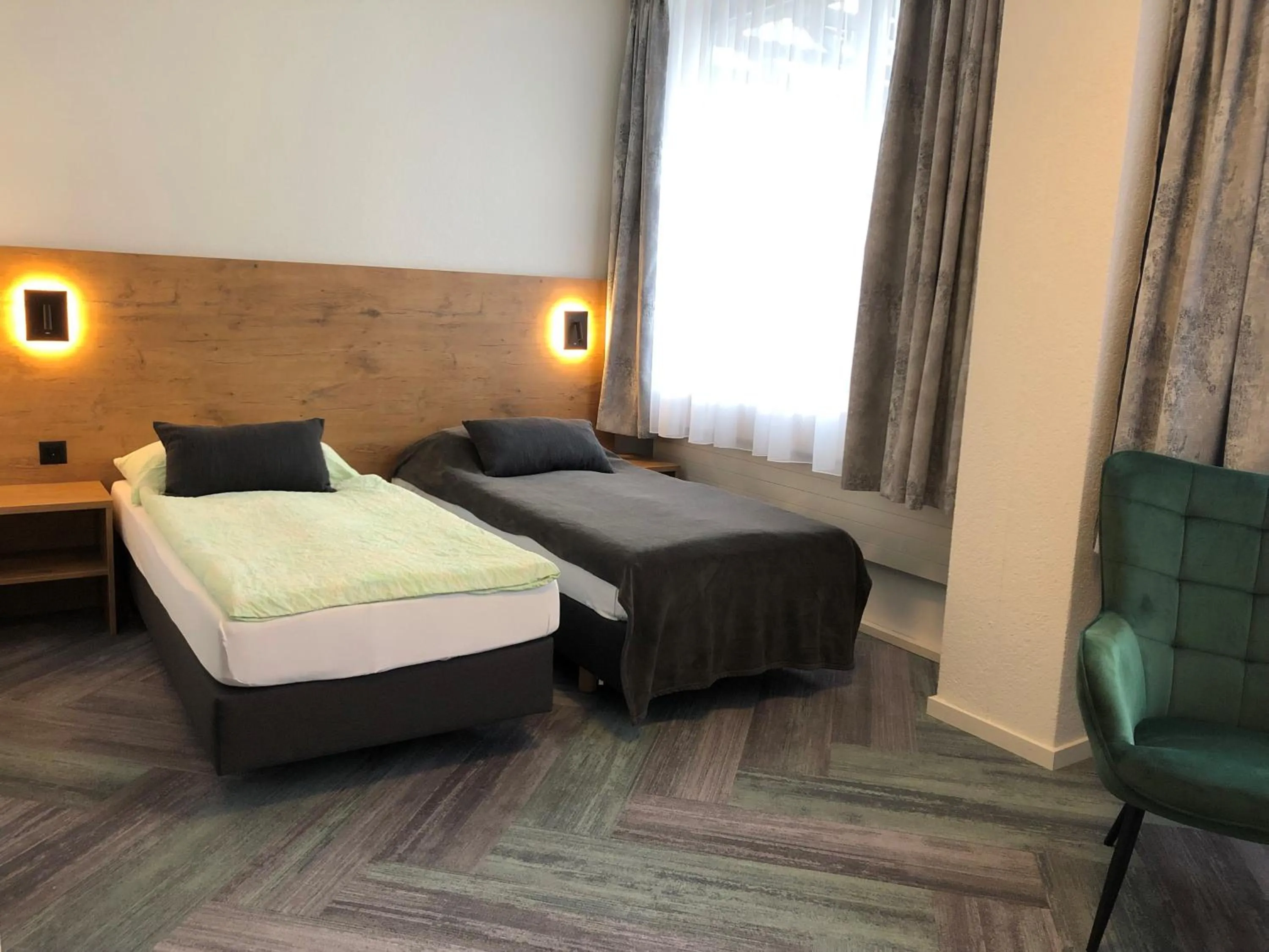 Bed in Budget Motel Self Check-In