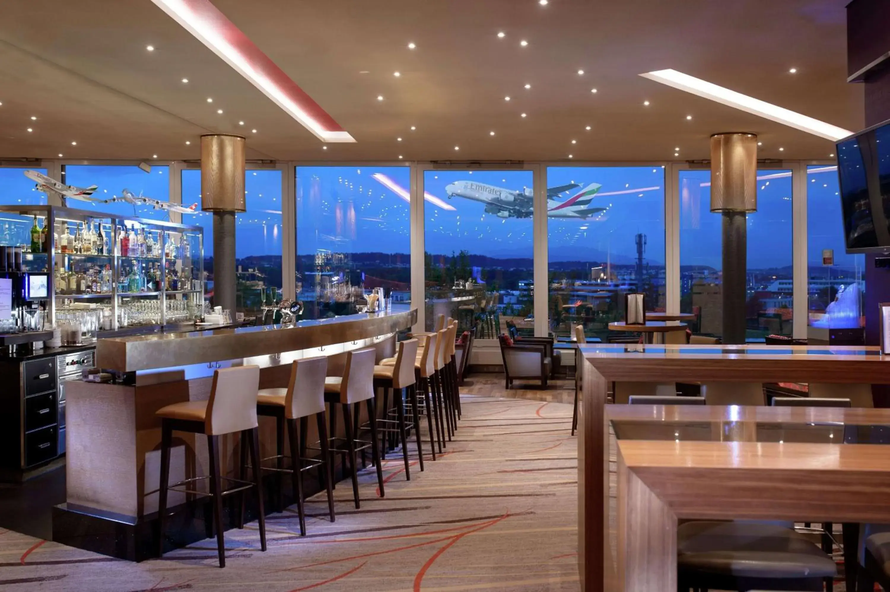 Lobby or reception in Hilton Zurich Airport Lobby or reception in Hilton Zurich Airport