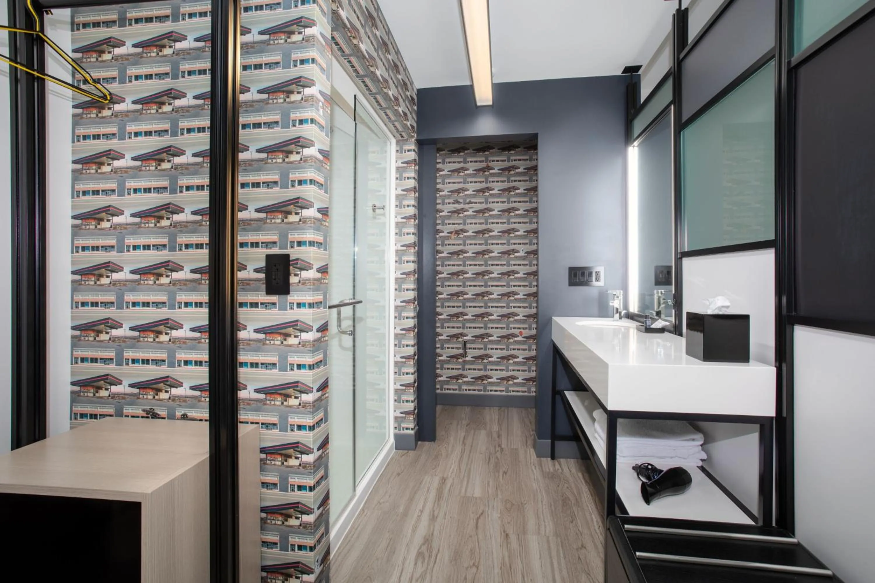 Bathroom in Aloft Omaha Aksarben Village