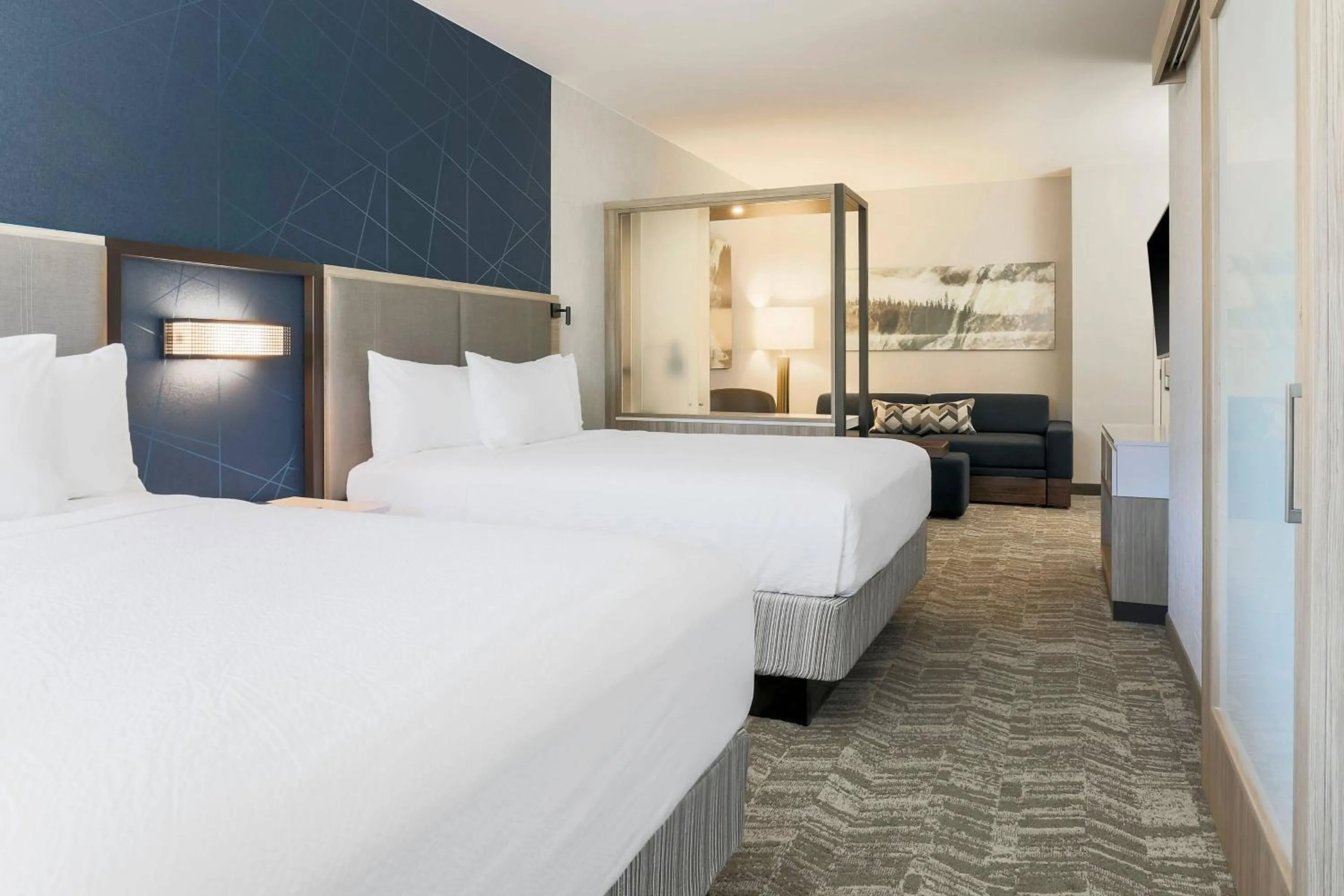 Bedroom, Bed in SpringHill Suites by Marriott Truckee Lake Tahoe