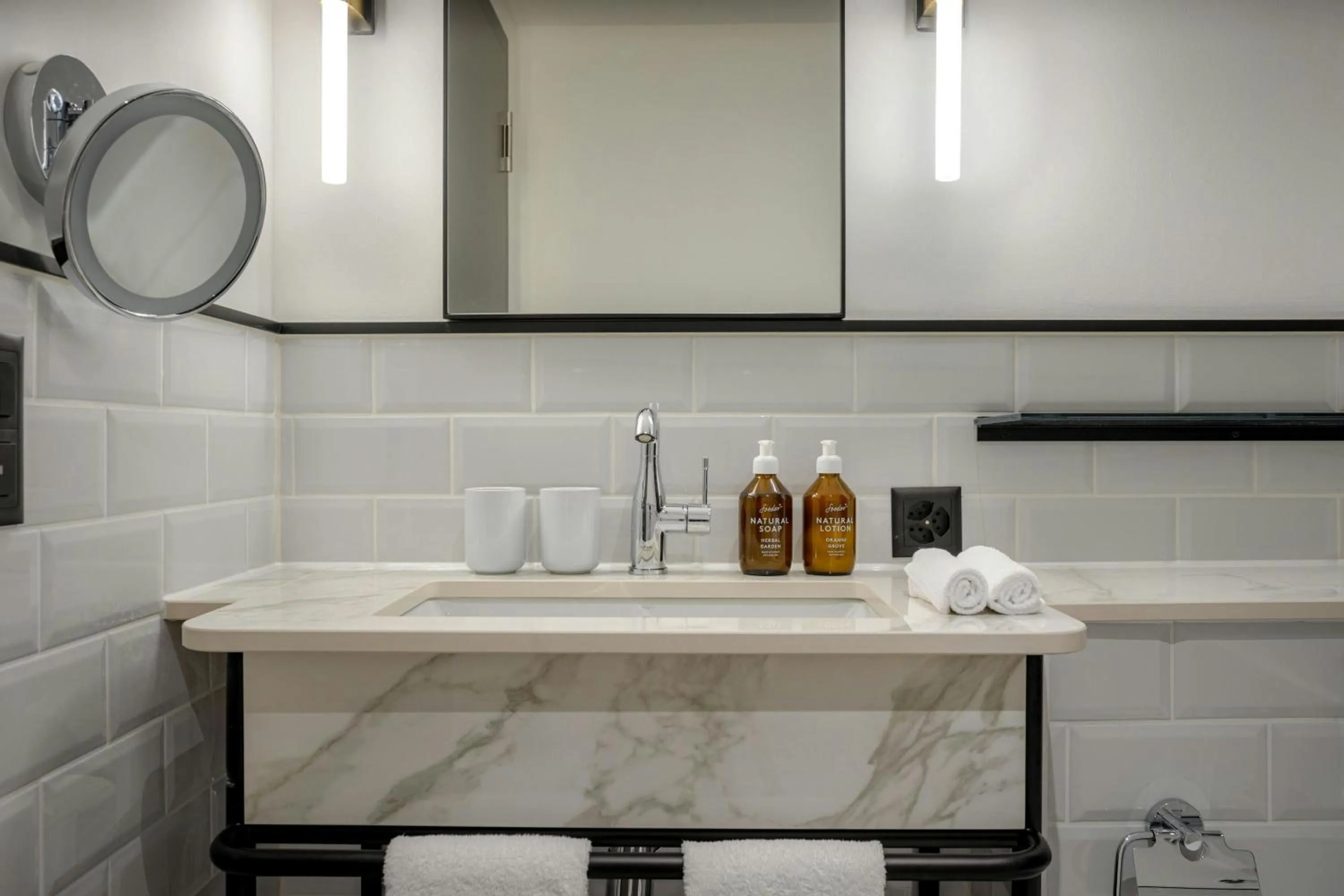 Bathroom in Neues Schloss Privat Hotel Zurich, Autograph Collection