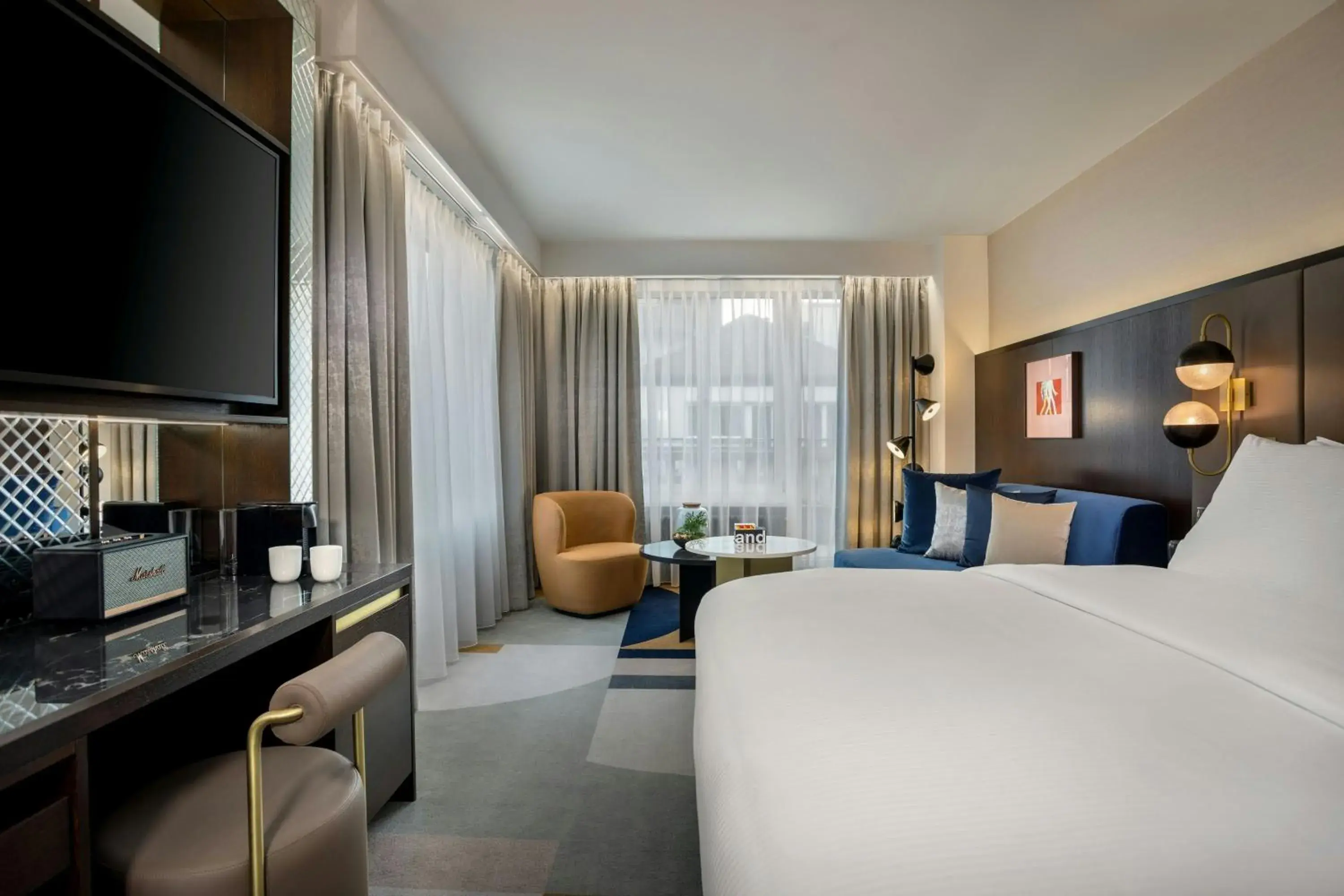 Bedroom, Bed in Neues Schloss Privat Hotel Zurich, Autograph Collection Bedroom, Bed in Neues Schloss Privat Hotel Zurich, Autograph Collection