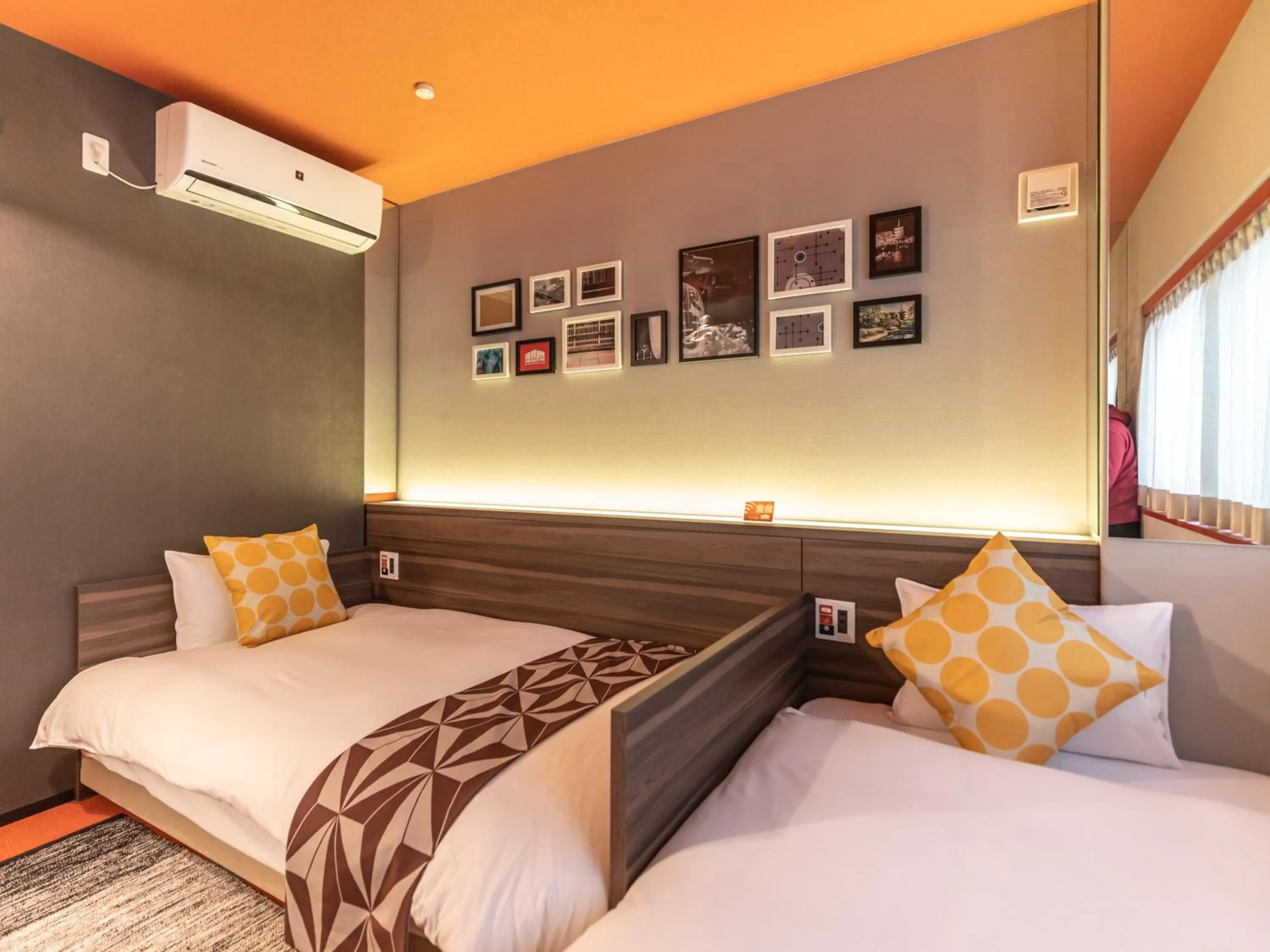 Bed in HALE Kyoto Toji