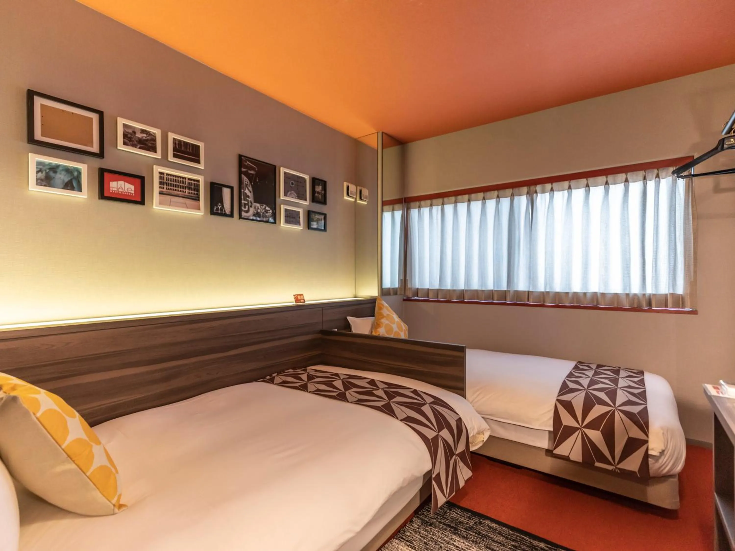 Bed in HALE Kyoto Toji