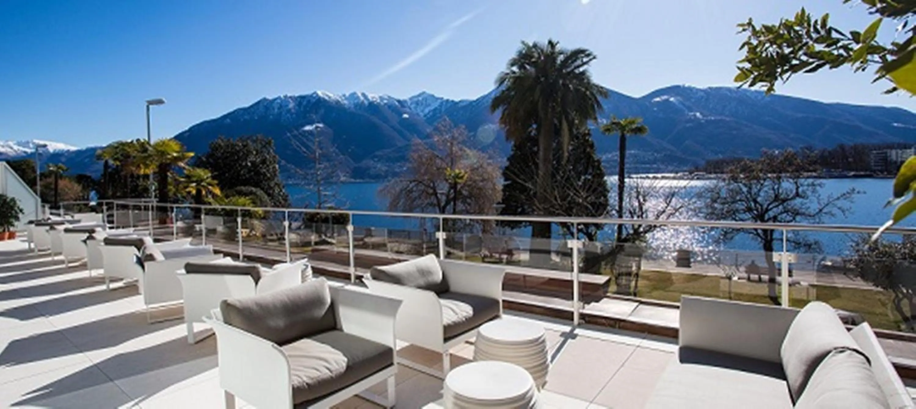 Patio in Hotel la Palma au Lac