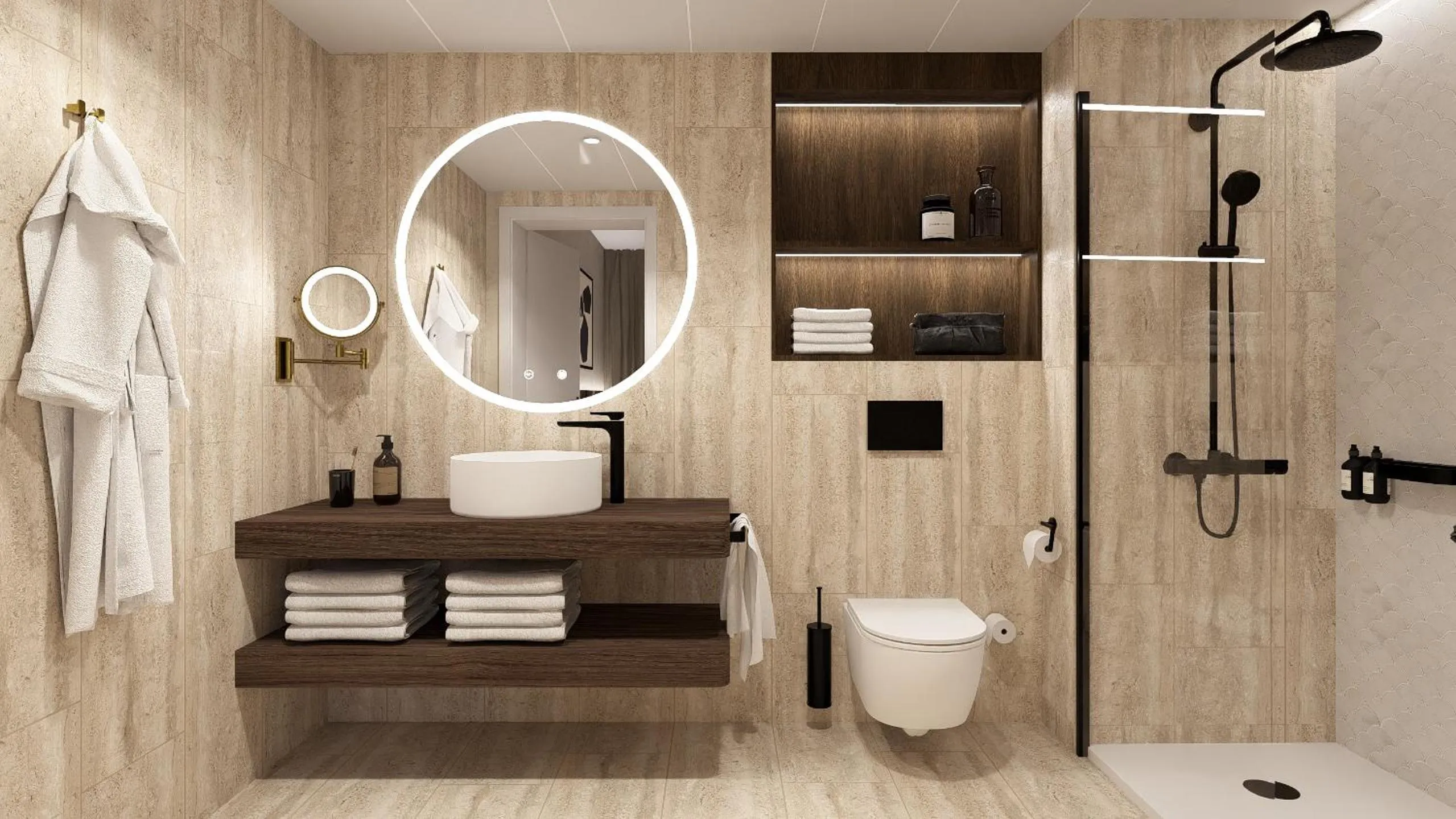 Bathroom in Hotel la Palma au Lac