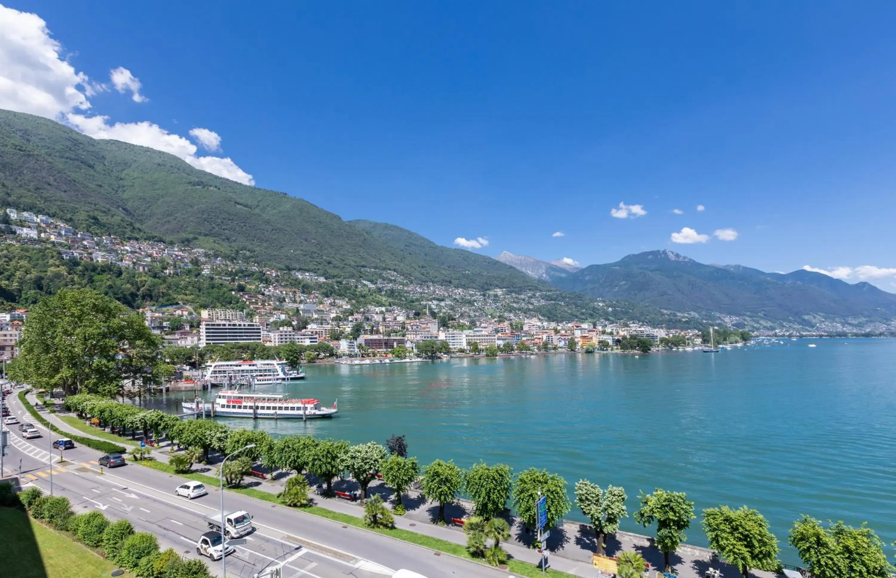 Lake view in H4 Hotel Arcadia Locarno Lake view in H4 Hotel Arcadia Locarno