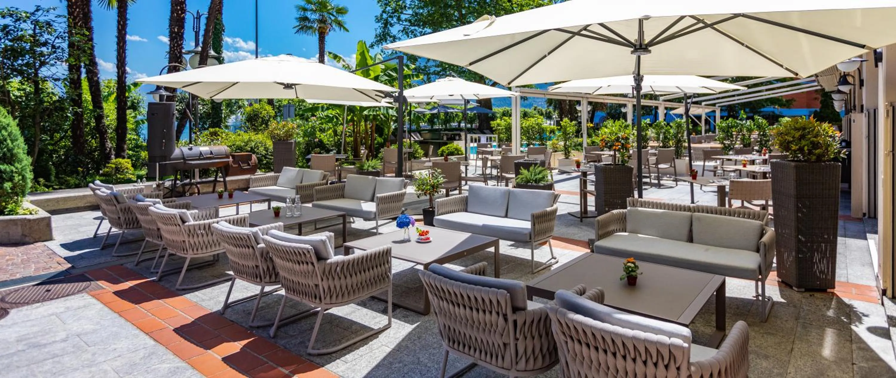 Patio in H4 Hotel Arcadia Locarno