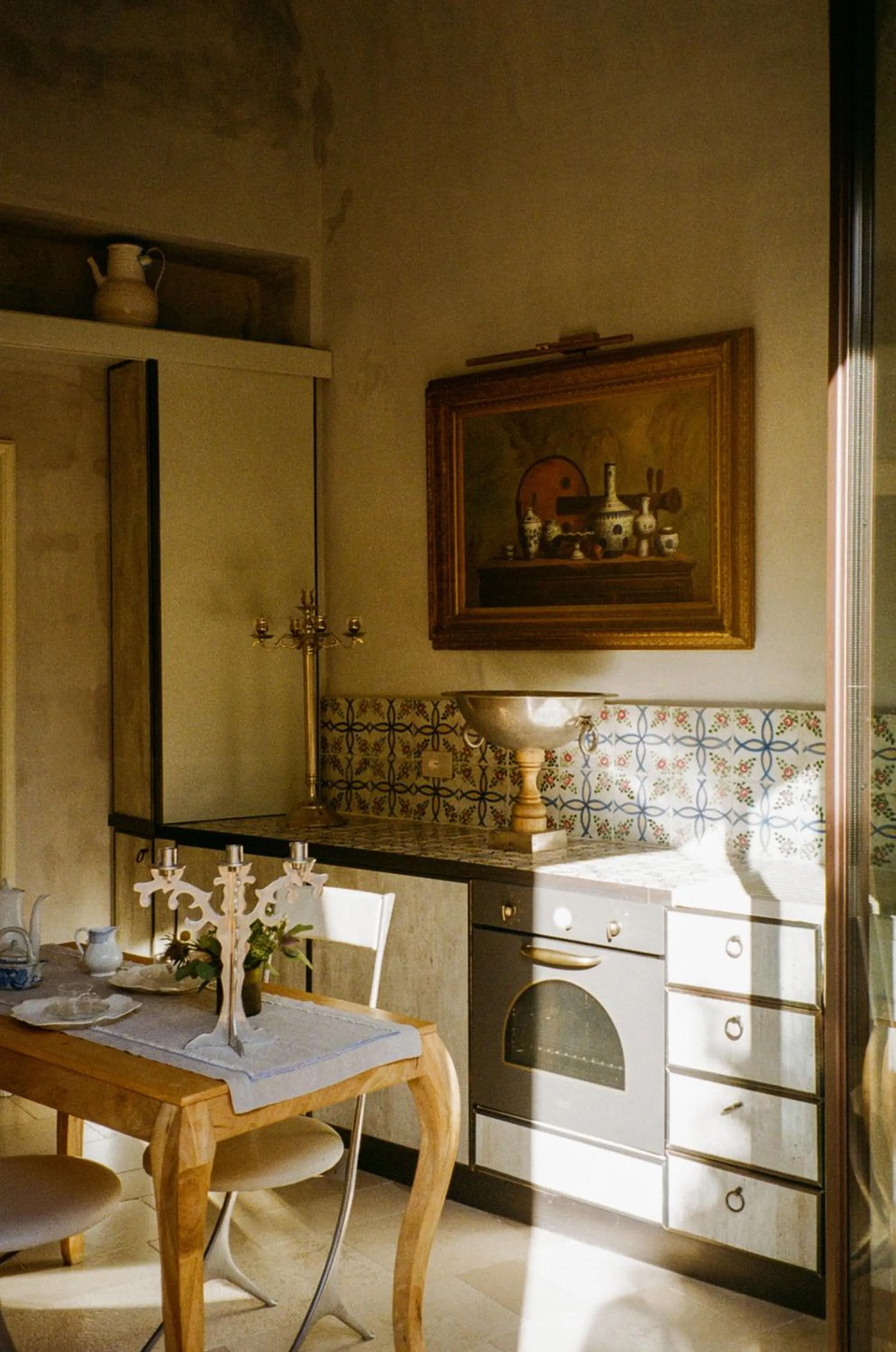 Kitchen or kitchenette in Palazzo Maresgallo Suites & SPA