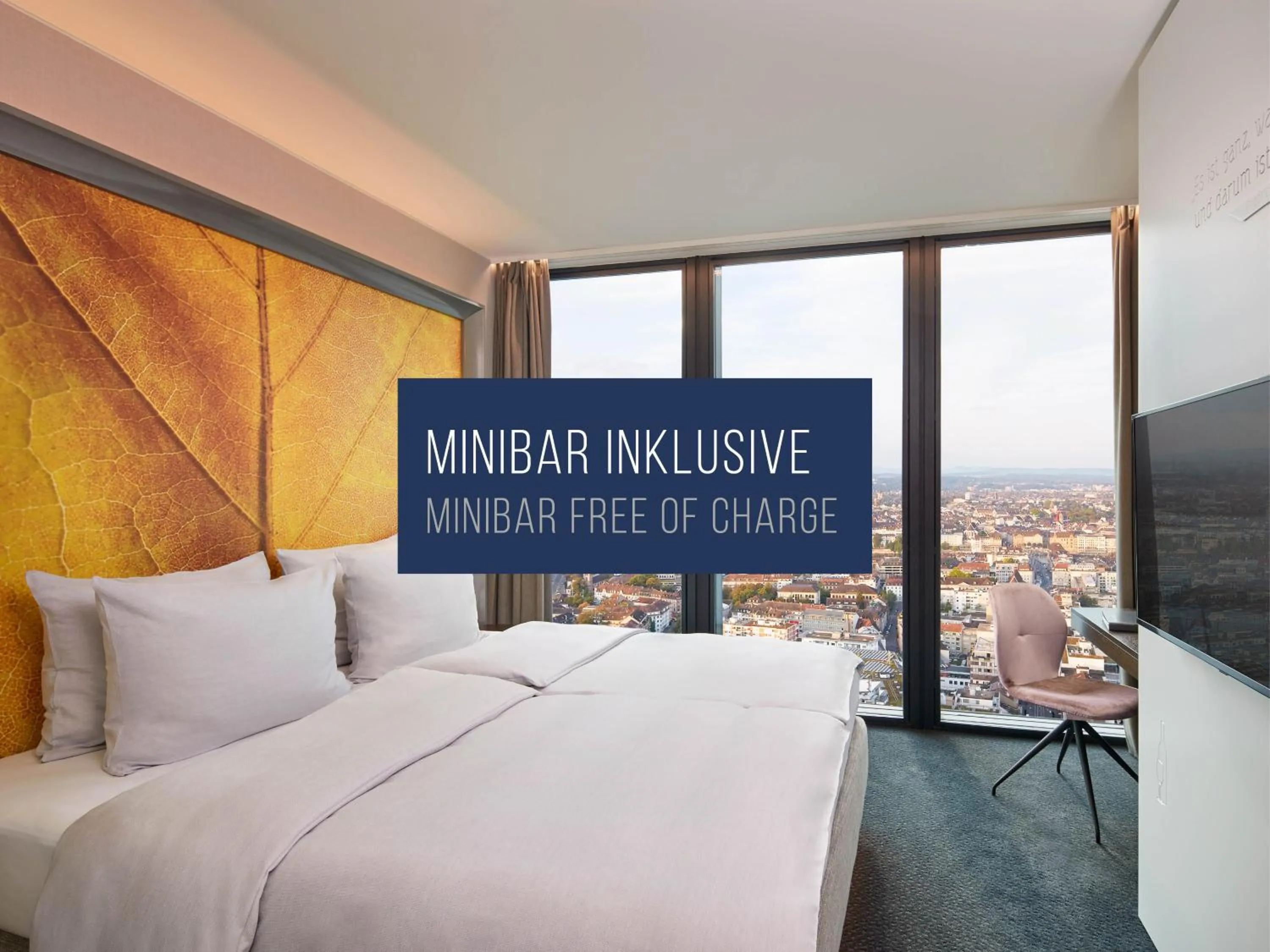 Photo of the whole room, Bed in HYPERION Hotel Basel