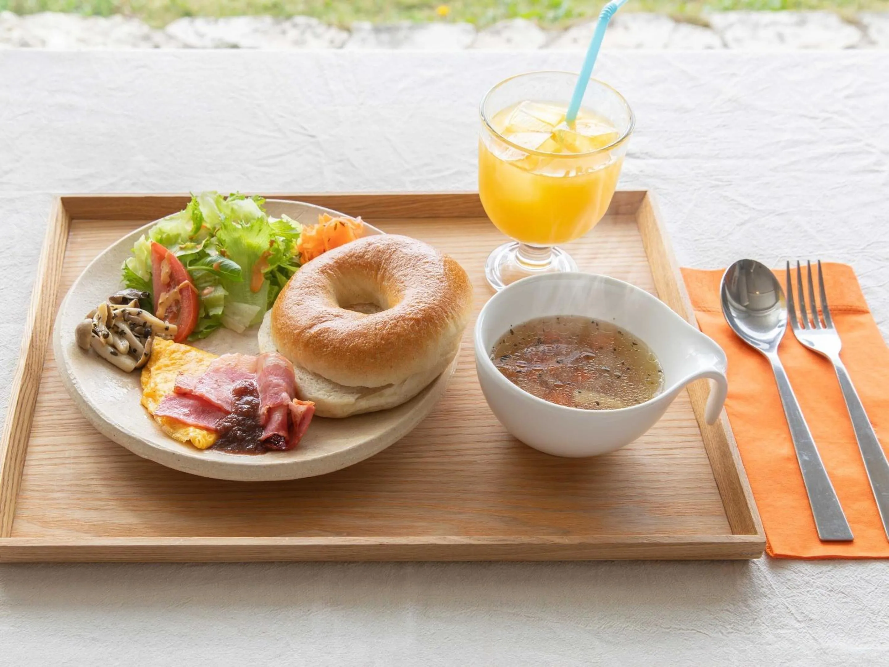 Breakfast in 413 Hamahiga Hotel＆Cafe