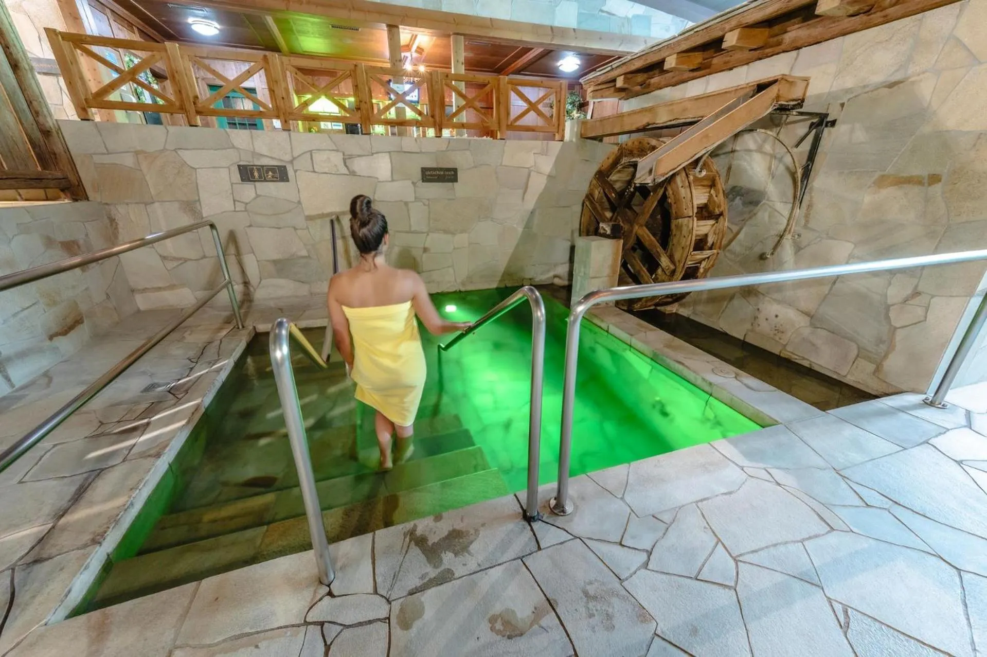 People in Thermal Hotels & Walliser Alpentherme Leukerbad