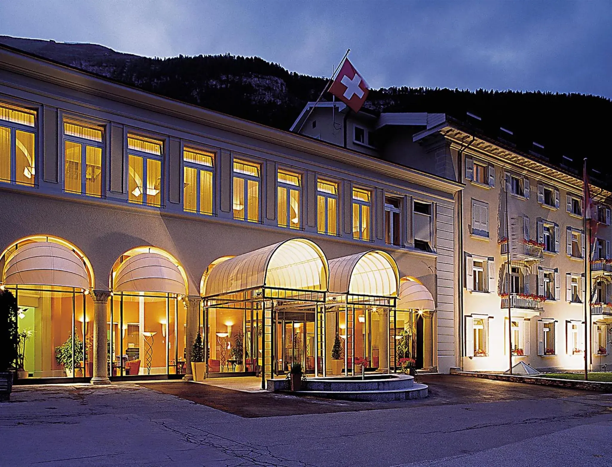 Property building in Thermal Hotels & Walliser Alpentherme Leukerbad Property building in Thermal Hotels & Walliser Alpentherme Leukerbad