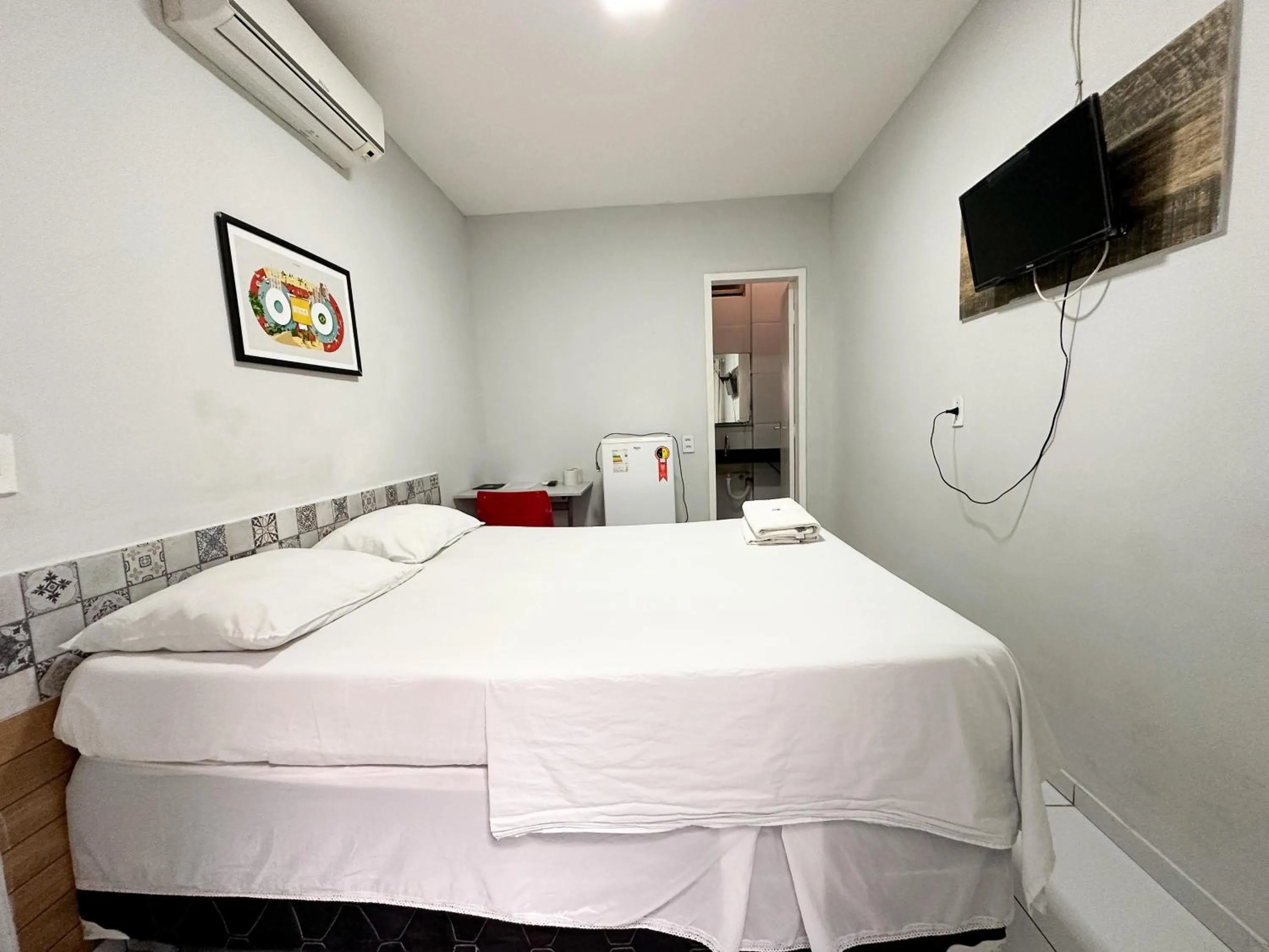 TV and multimedia, Bed in Hotel Oiticica