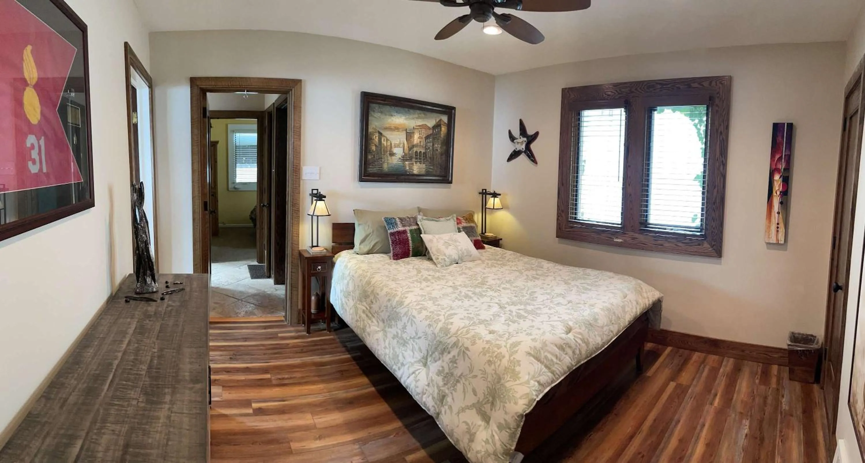 Bedroom, Bed in 6-Bedroom Tudor in the Downtown Historic District