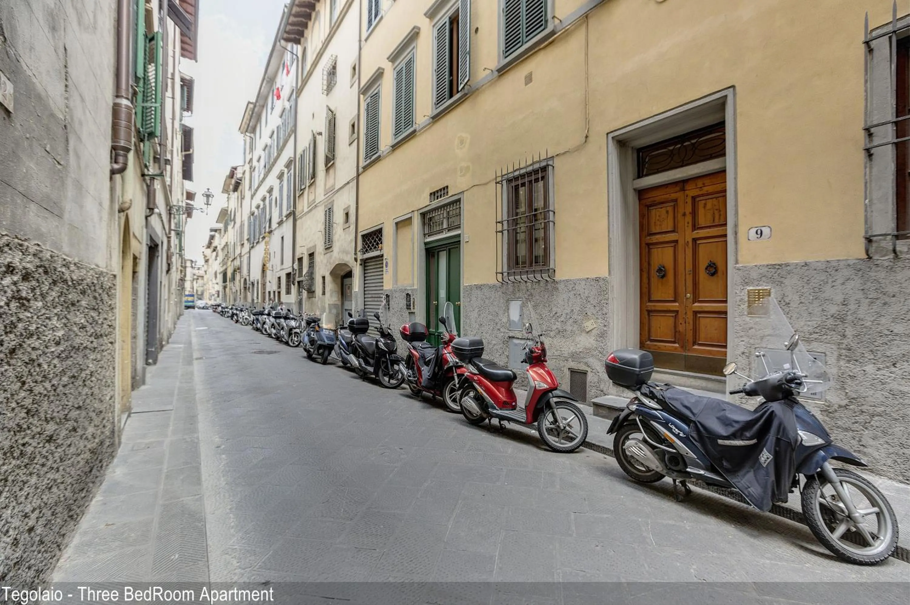 Street view in Tegolaio Apartments by Mamo Florence