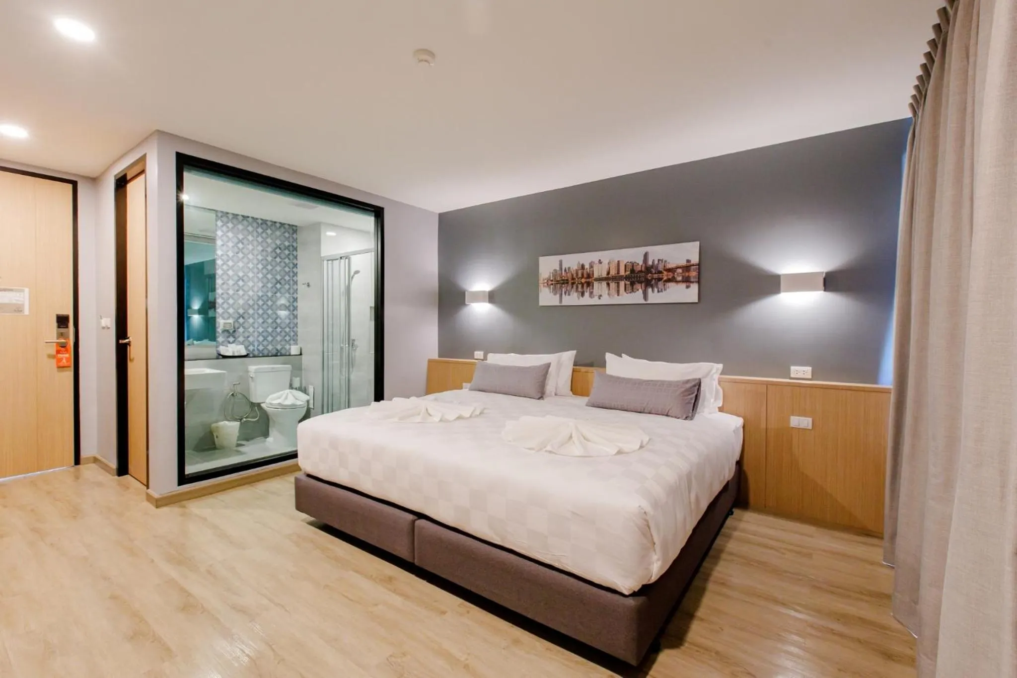 Bed in Le Lert Hotel Ratchaburi