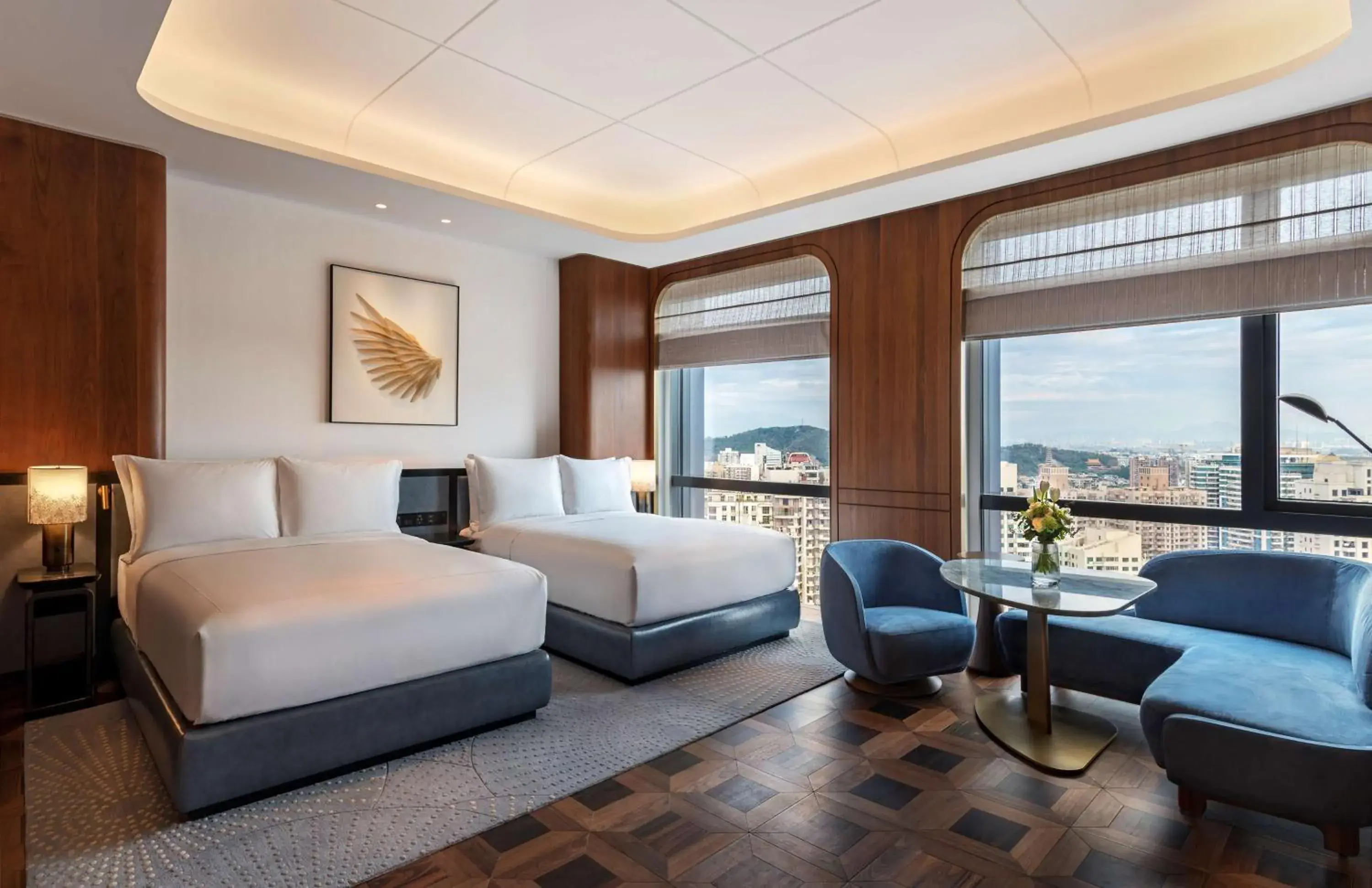Deluxe Queen Room with Two Queen Beds - High Floor in Waldorf Astoria Xiamen Deluxe Queen Room with Two Queen Beds - High Floor in Waldorf Astoria Xiamen