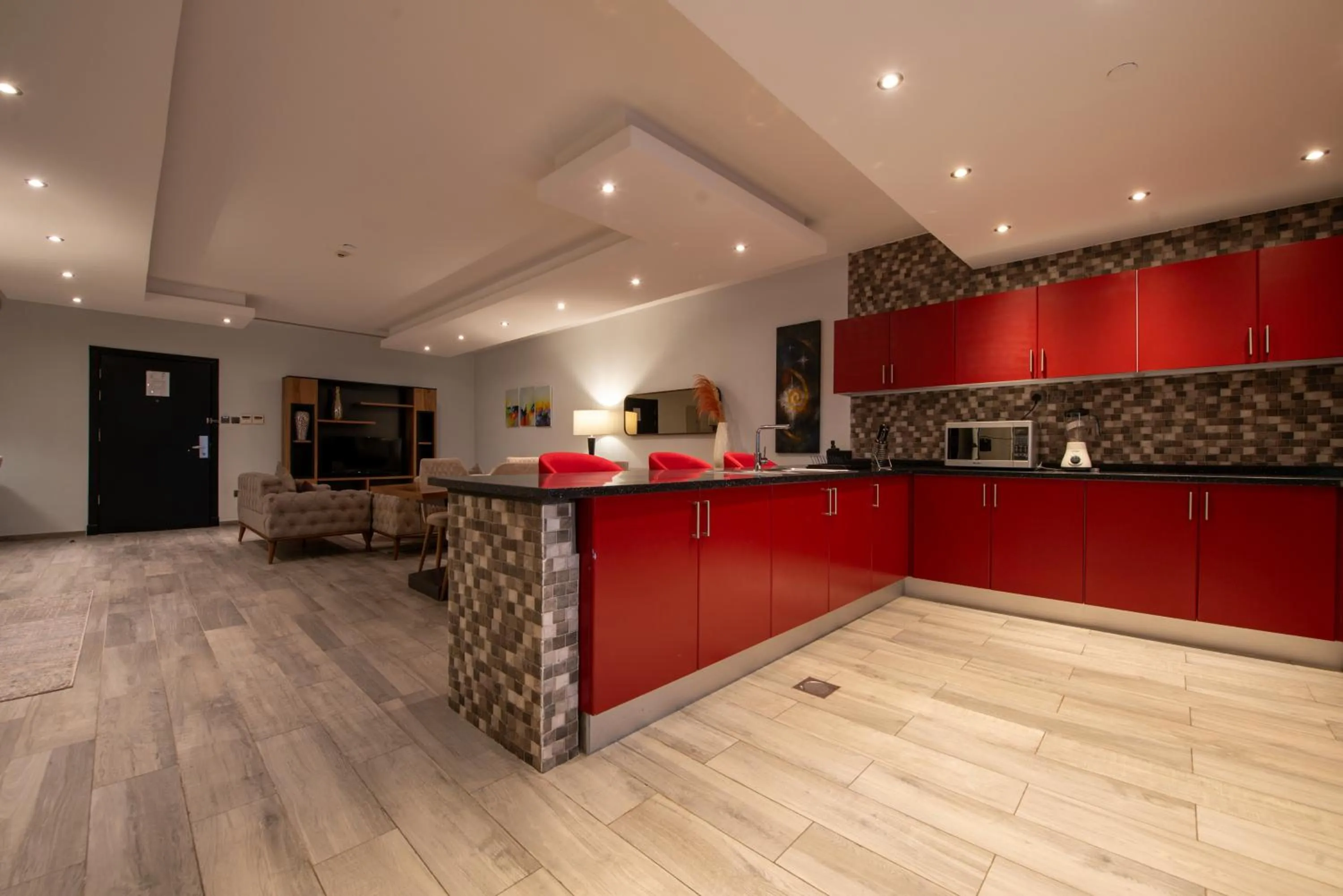 Kitchen or kitchenette in Andalus Habitat Hotel