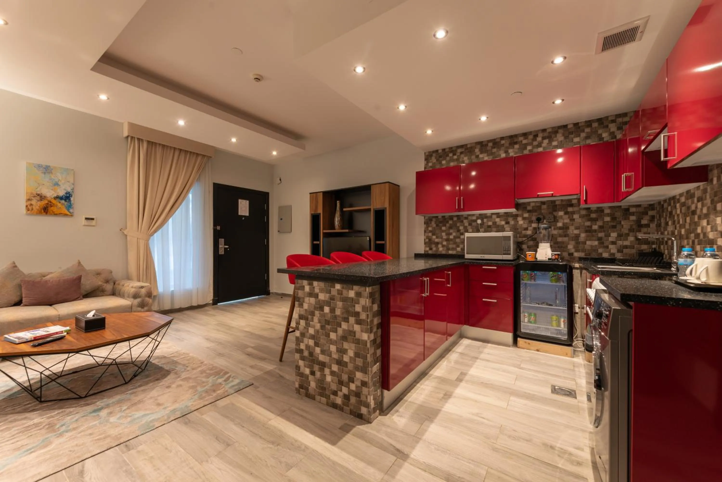 Kitchen or kitchenette in Andalus Habitat Hotel