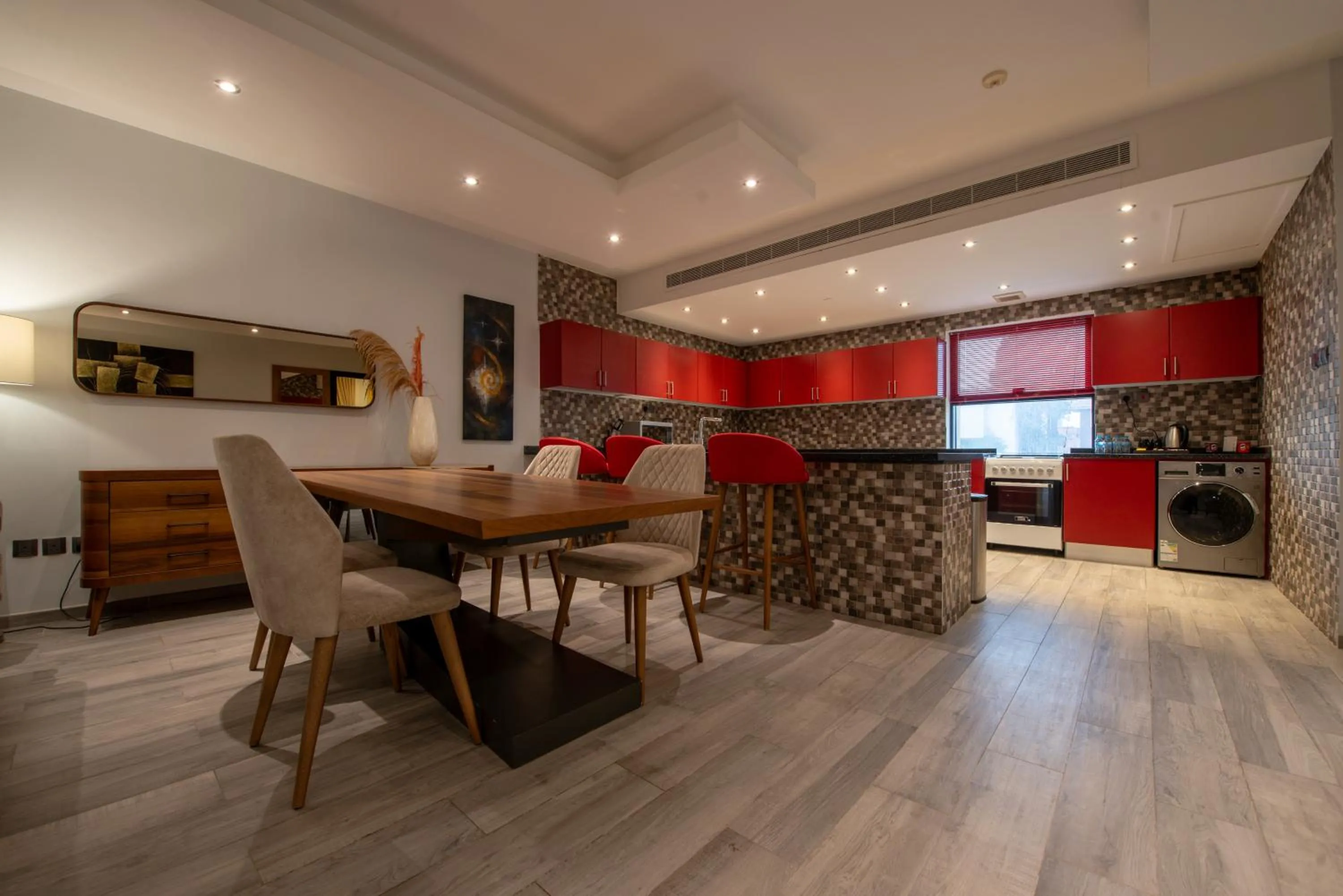 Kitchen or kitchenette in Andalus Habitat Hotel