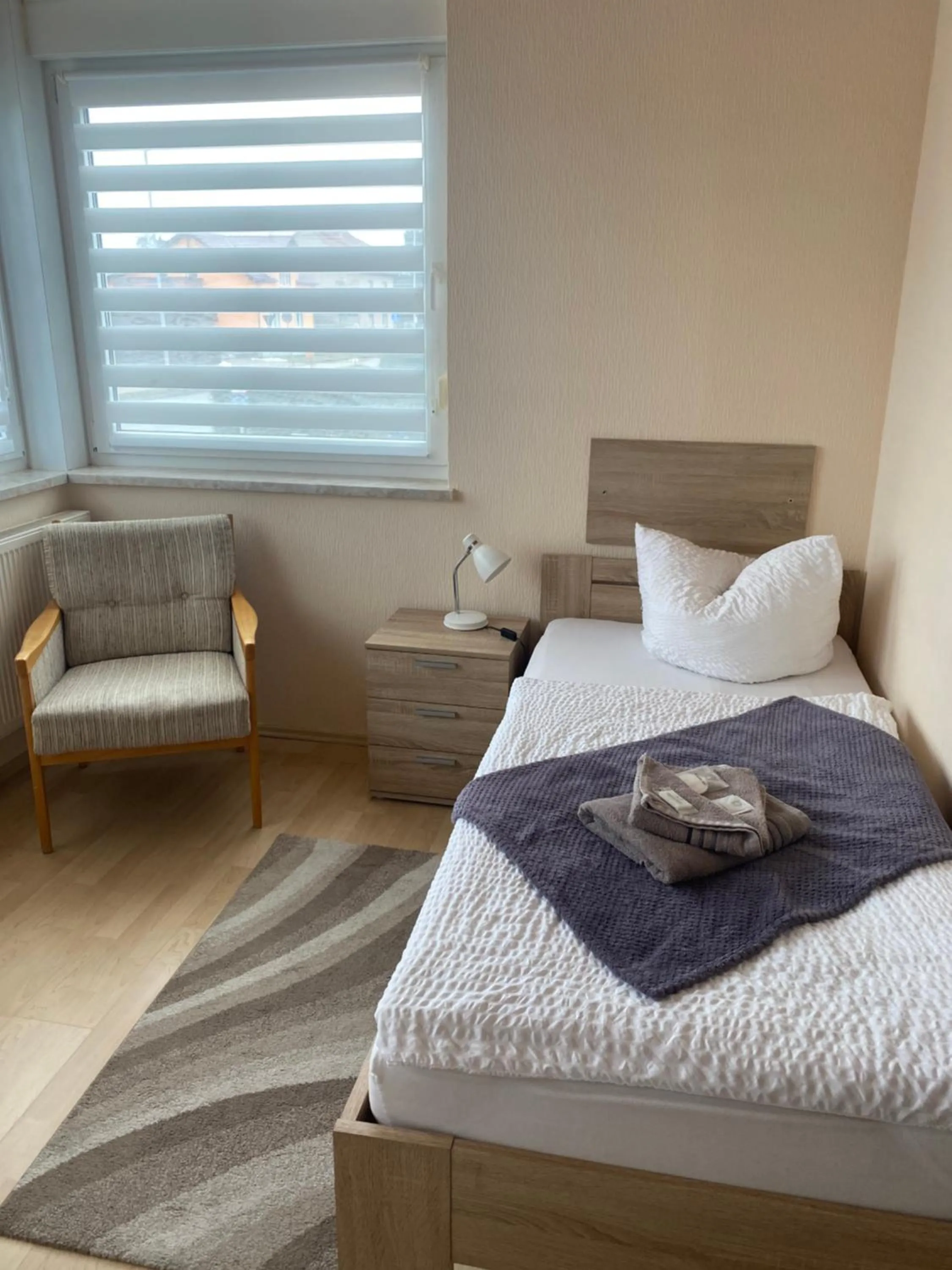 Bed in Pension Lavendel