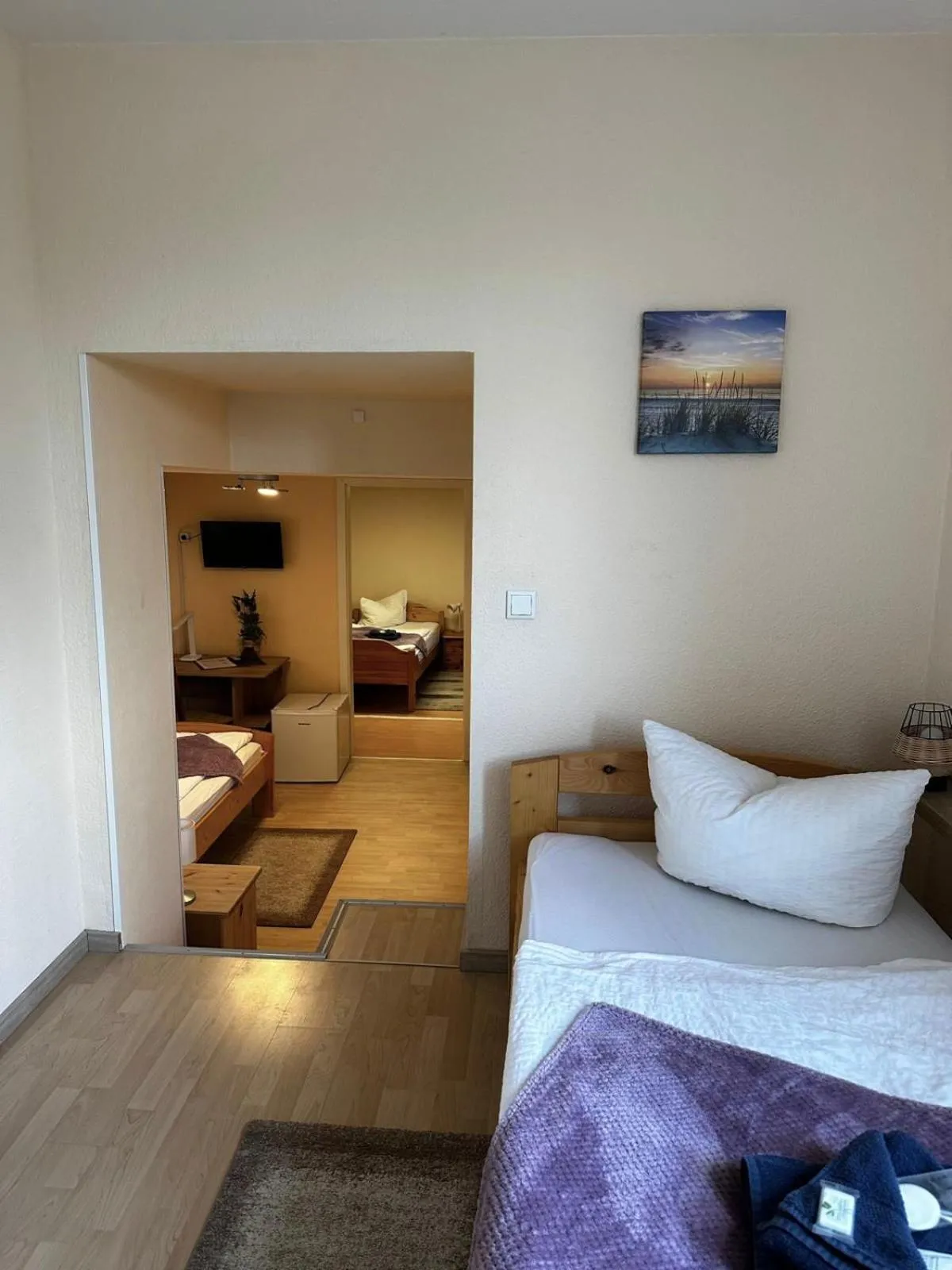 Bed in Pension Lavendel