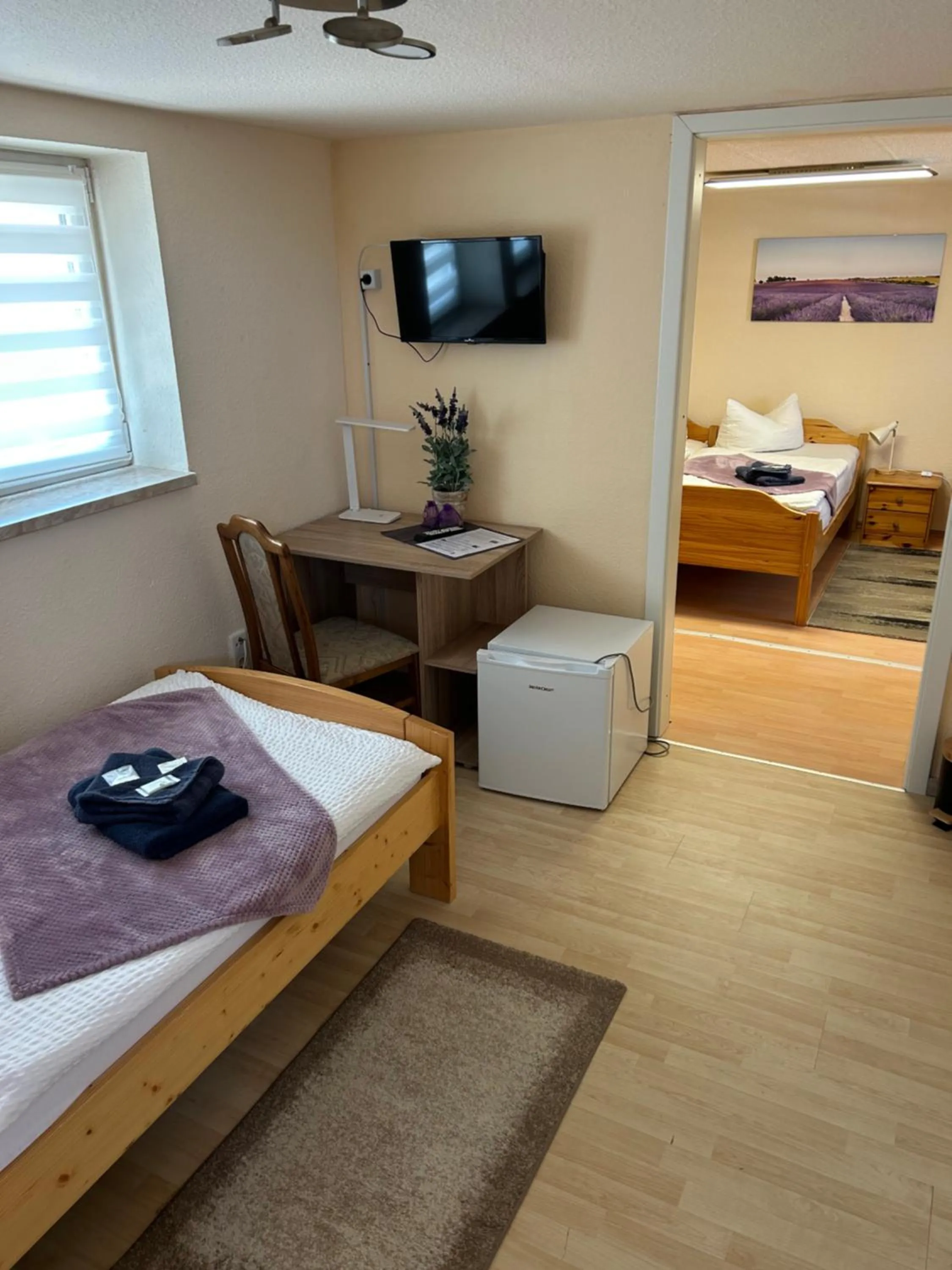 Bed in Pension Lavendel