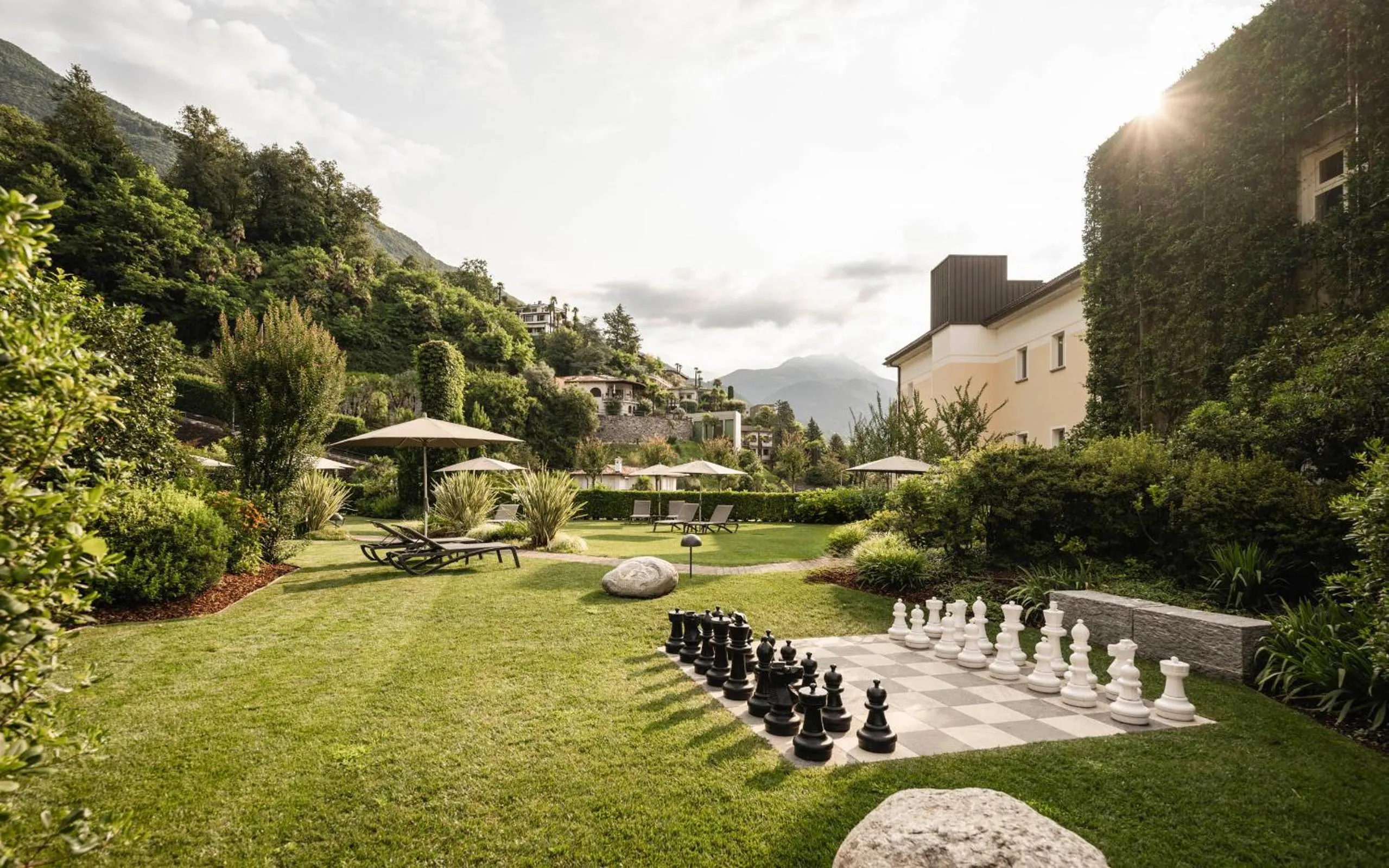 Garden in Hotel Belvedere Locarno
