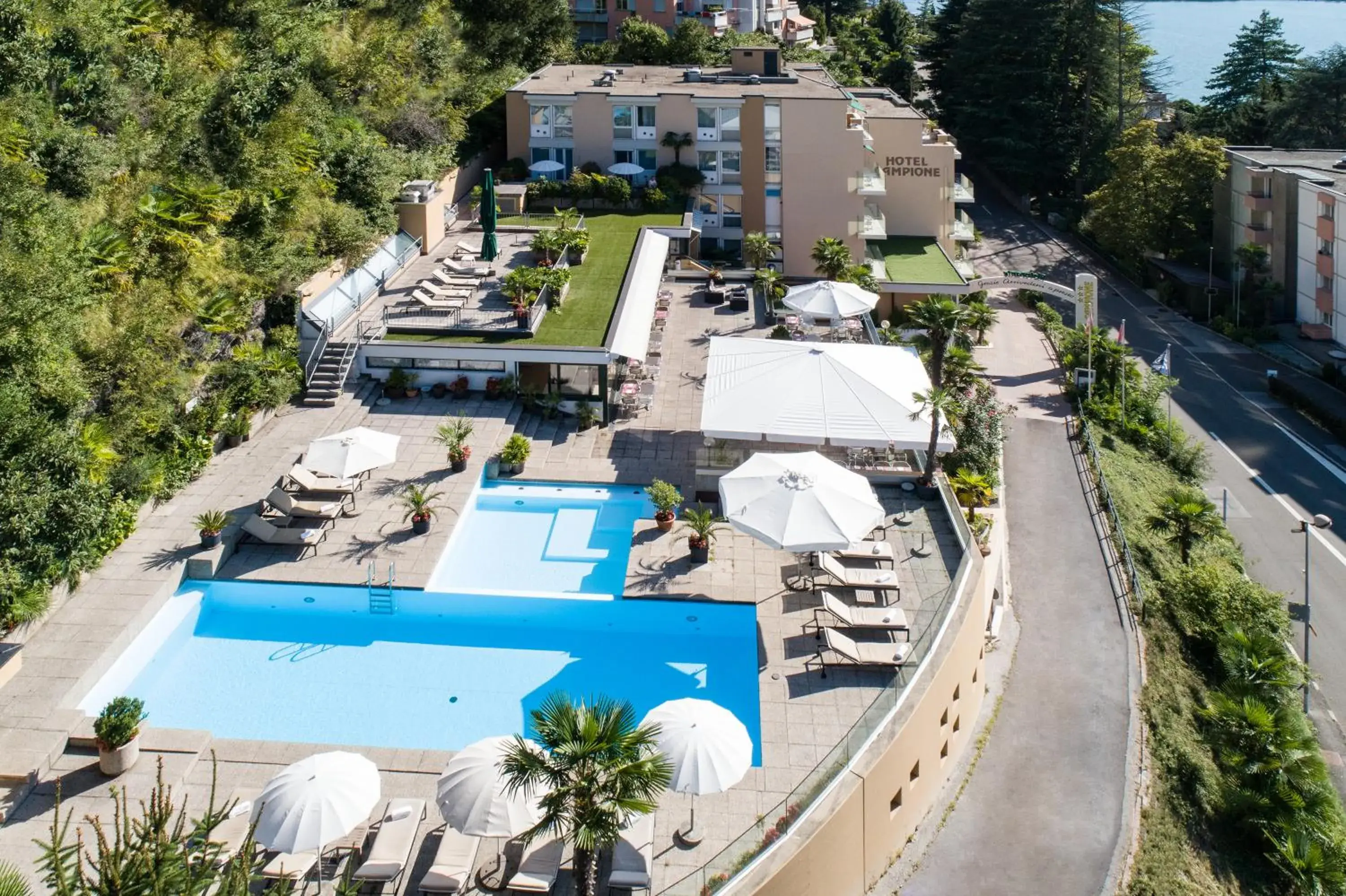 Property building in Hotel Campione Property building in Hotel Campione