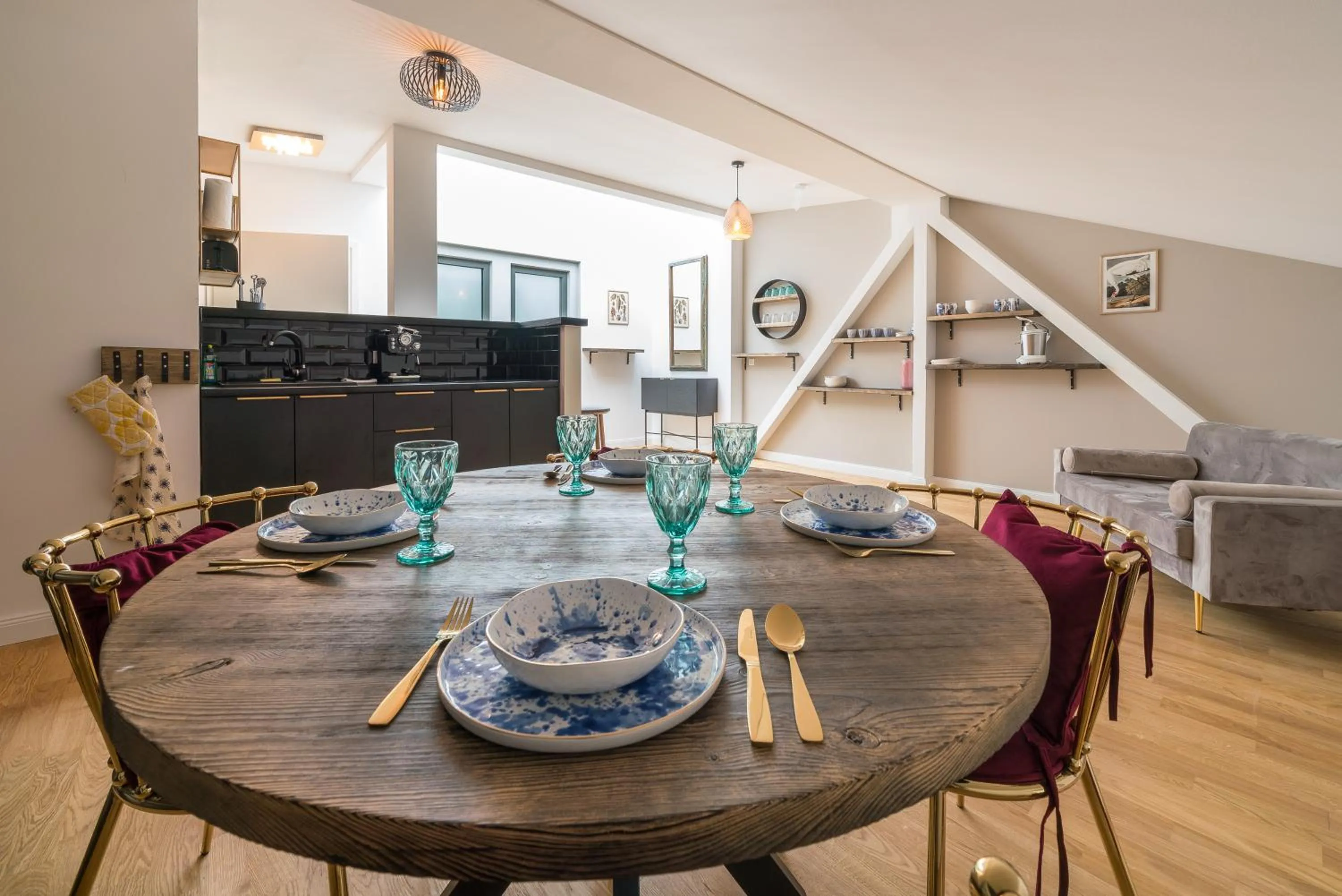 Living room in Design Apartments - "Villa Arnim"