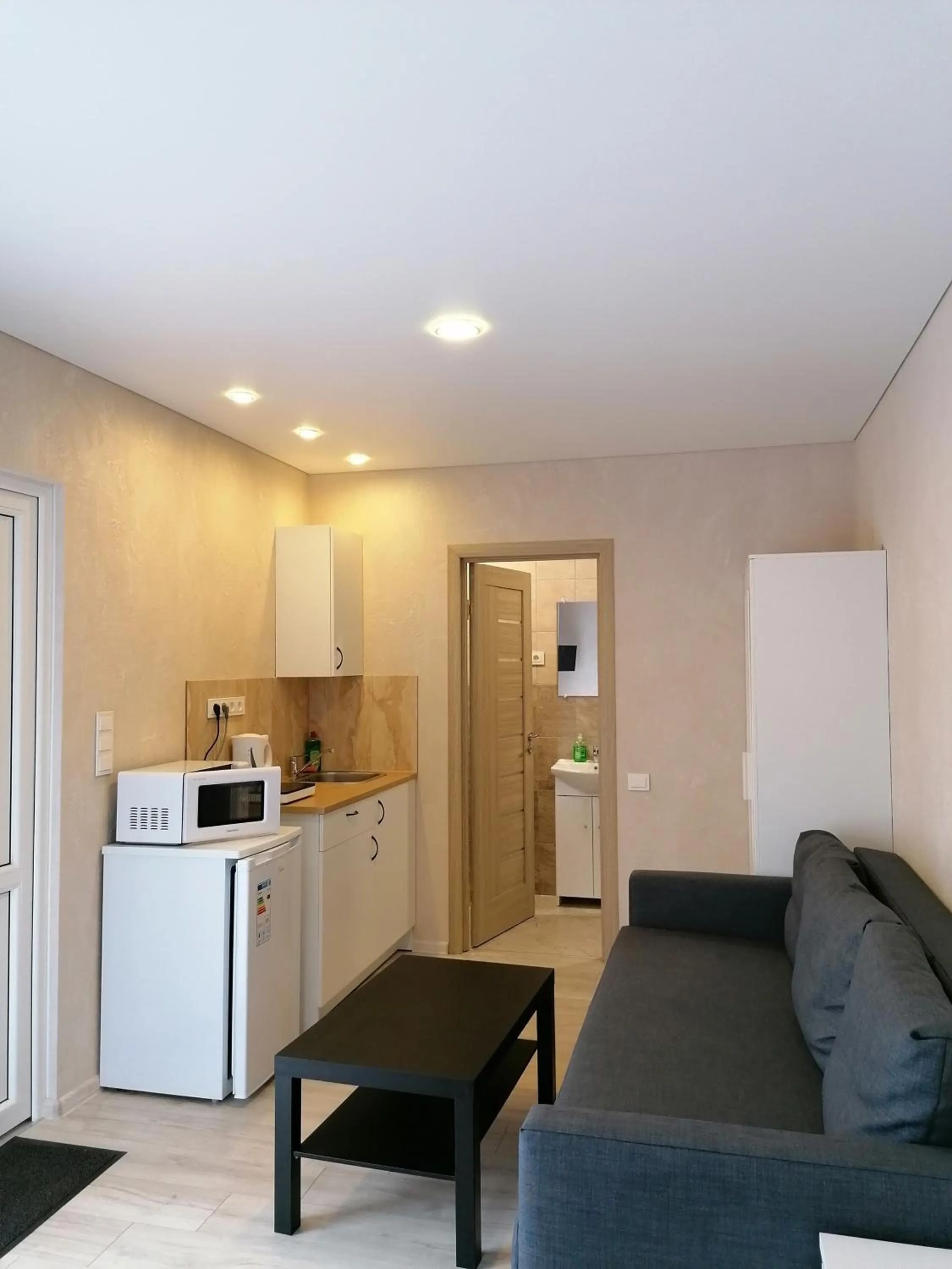 Kitchen or kitchenette in Poilsio namai Banga Sventojoje