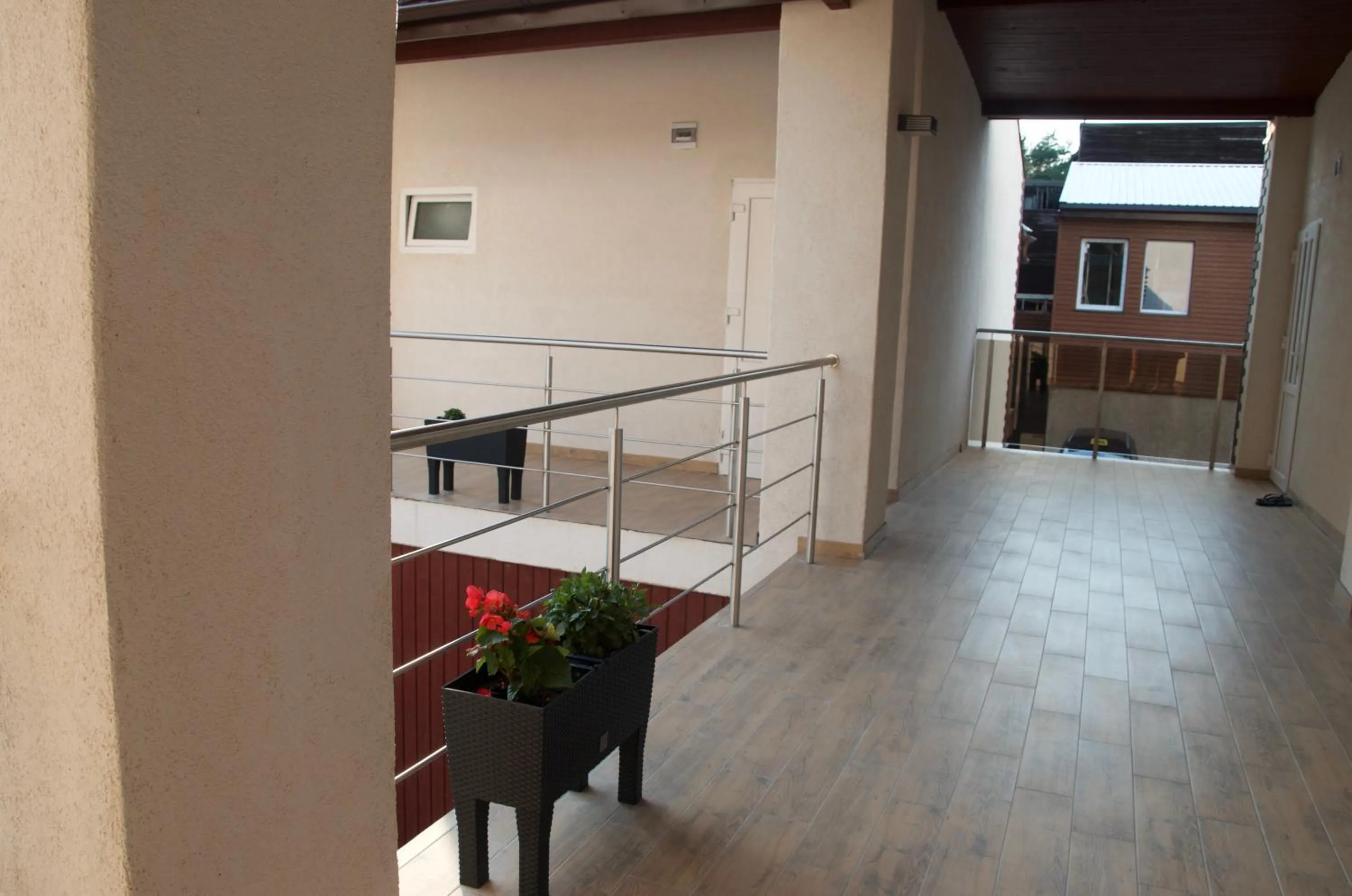 Balcony/Terrace in Poilsio namai Banga Sventojoje