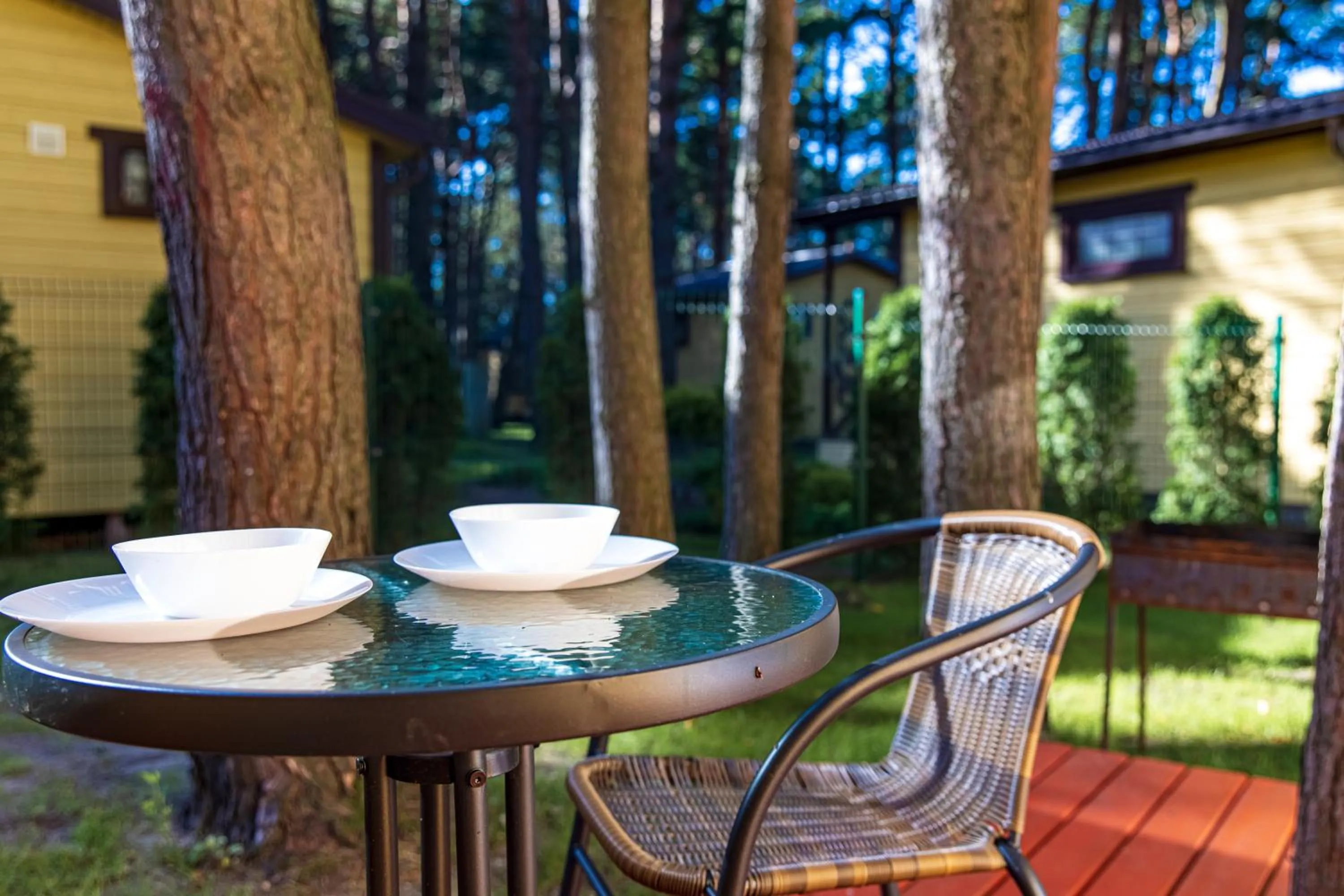 Patio in Poilsio namai Banga Sventojoje