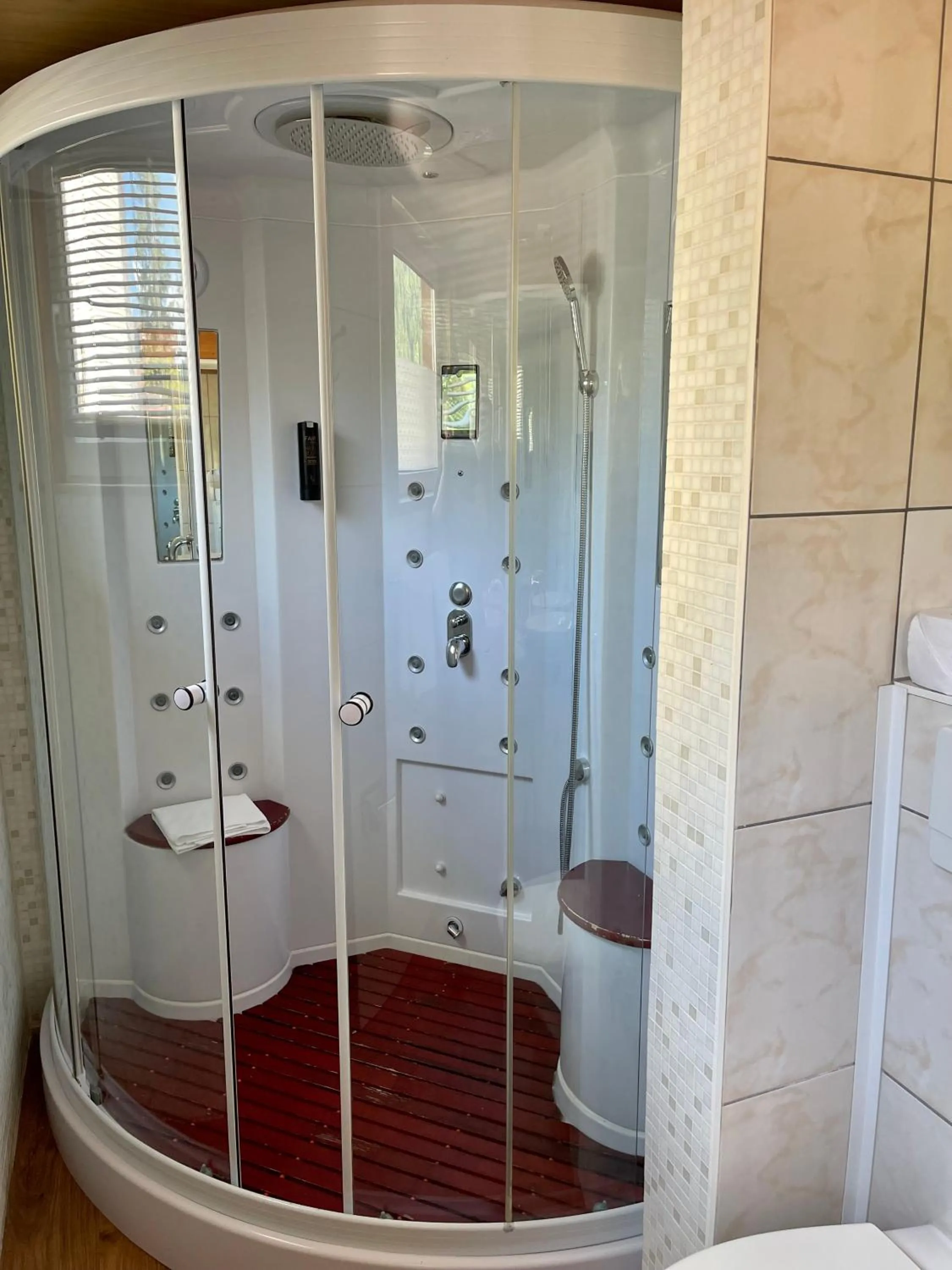Bathroom in Chalet Hotel Adler