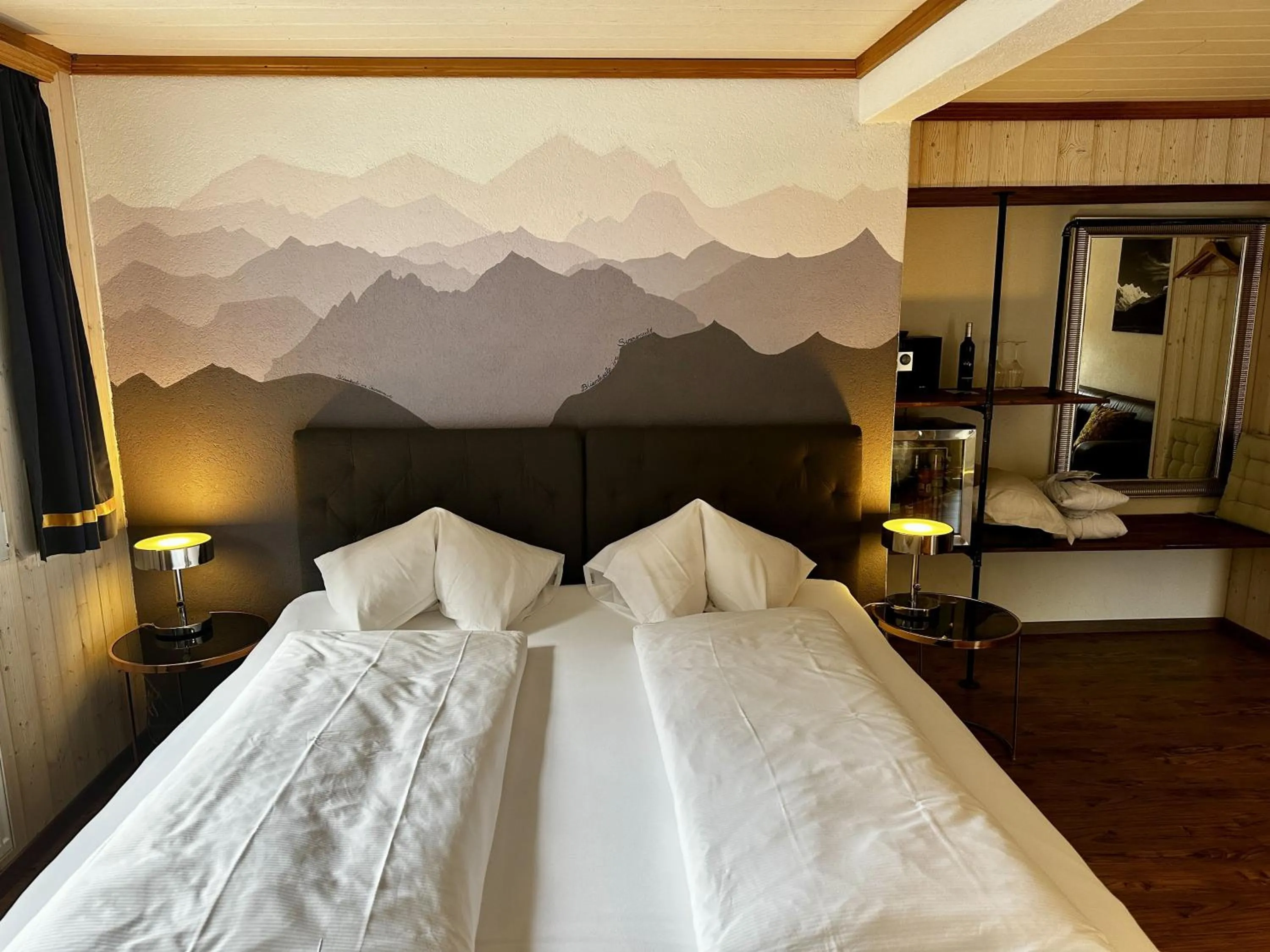 Bed in Chalet Hotel Adler