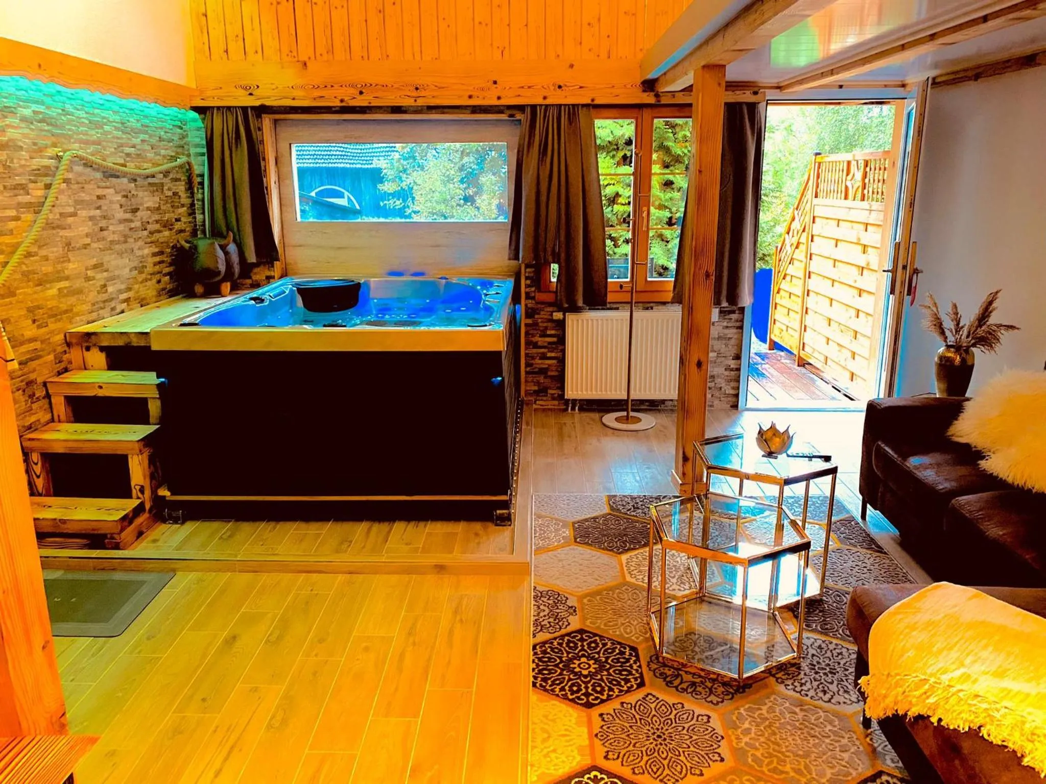 Hot Tub in Chalet Hotel Adler