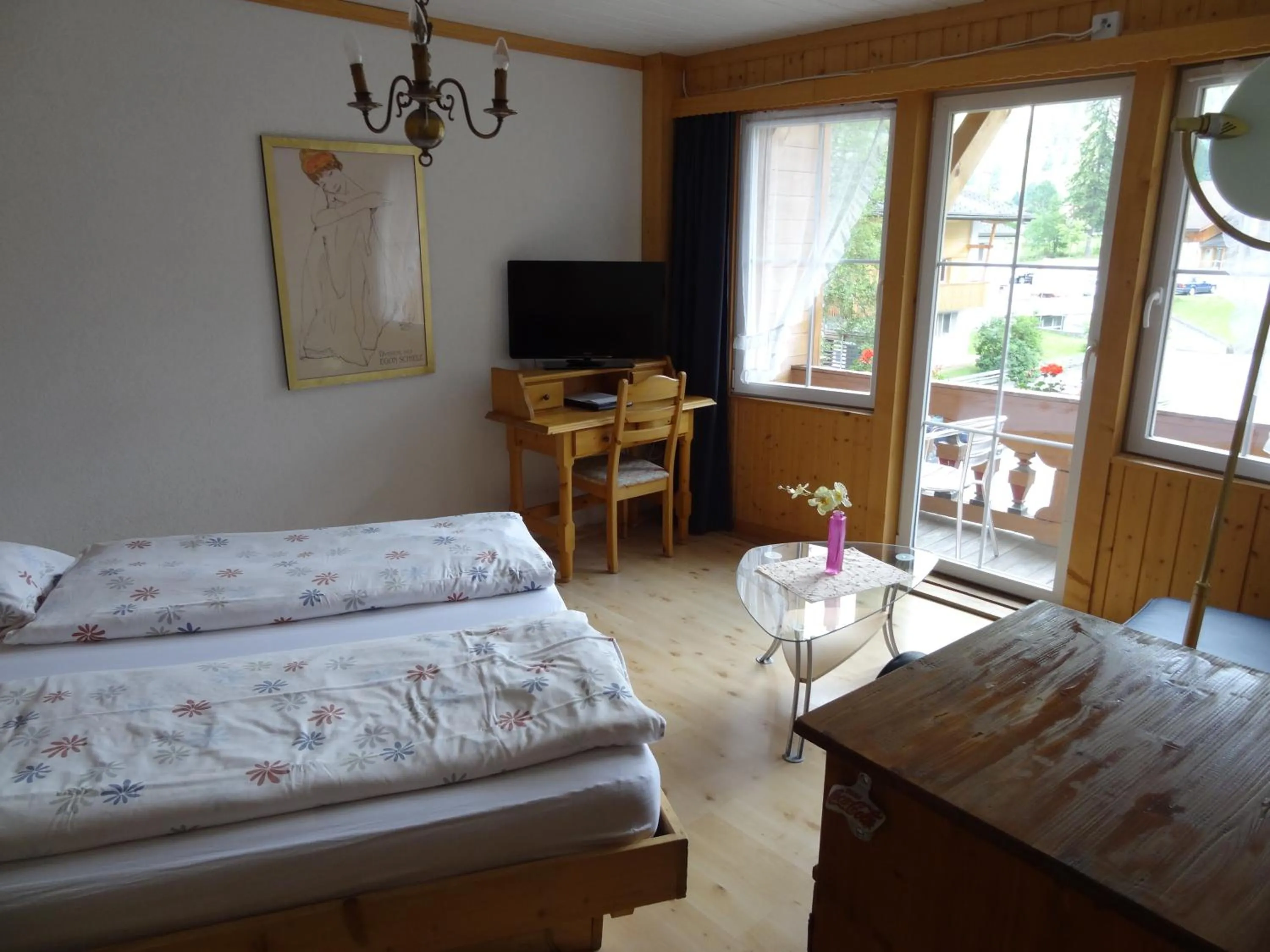 Bed in Chalet Hotel Adler