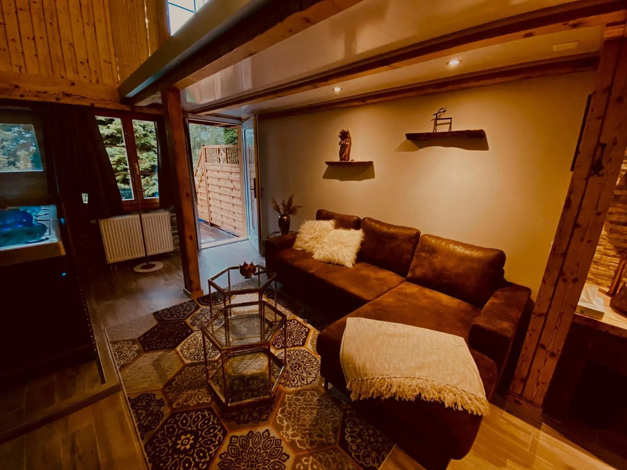 Living room in Chalet Hotel Adler